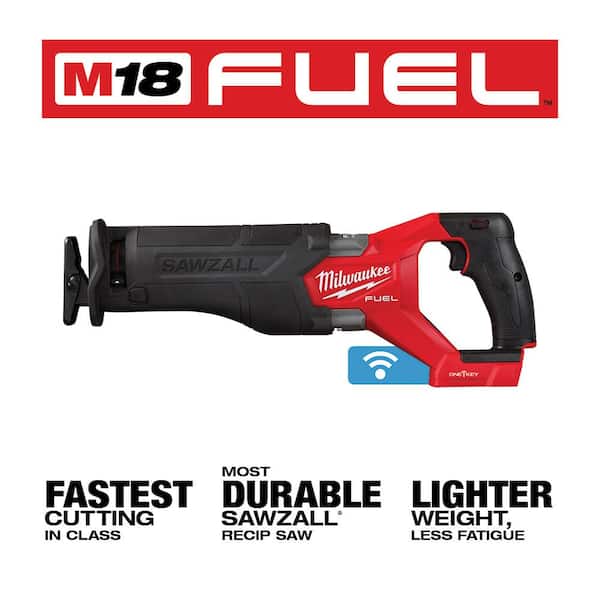 2026 New M18 FUEL ONE-KEY 18V Lithium-Ion Brushless Cordless SAWZALL Reciprocating Saw (Tool-Only) - Image 3