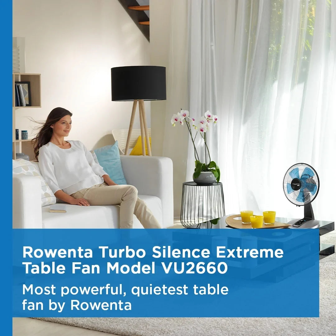2026 New Rowenta Turbo Silence Standing Floor Fan with Remote, 53 Inch, Portable, 5 Speeds, VU5670 - Image 17