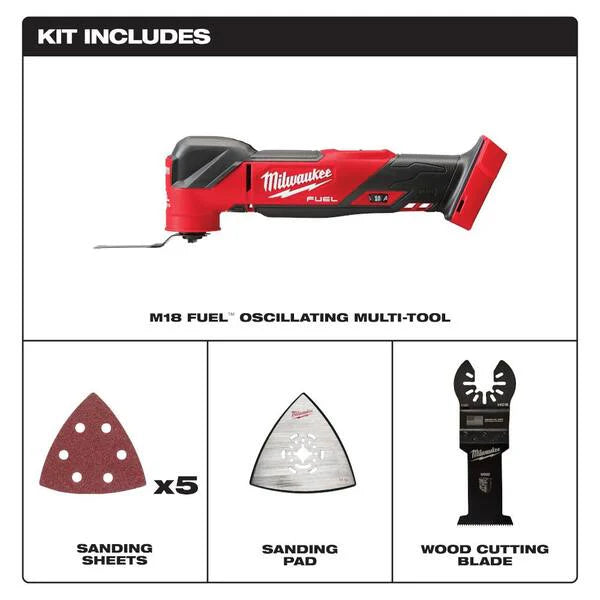2026 New M18 FUEL 18-Volt Lithium-Ion Brushless Cordless Combo Kit (5-Tool) with Multi Tool, Jig Saw and Compact Router - Image 8