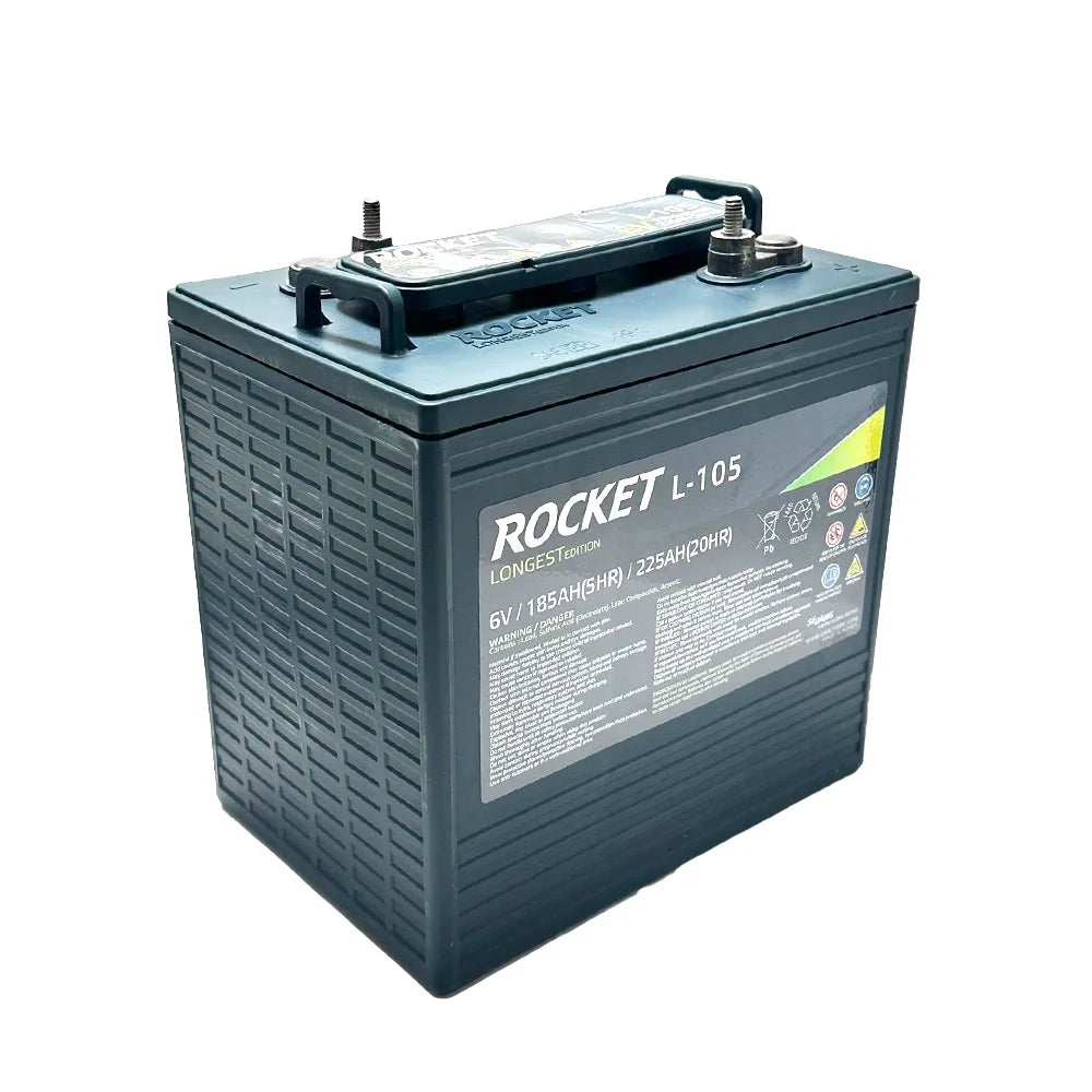 2026 New Rocket L-105 225Ah 6V Golf Cart Battery - Replaces Trojan T-105 (Set of 6) - Image 11