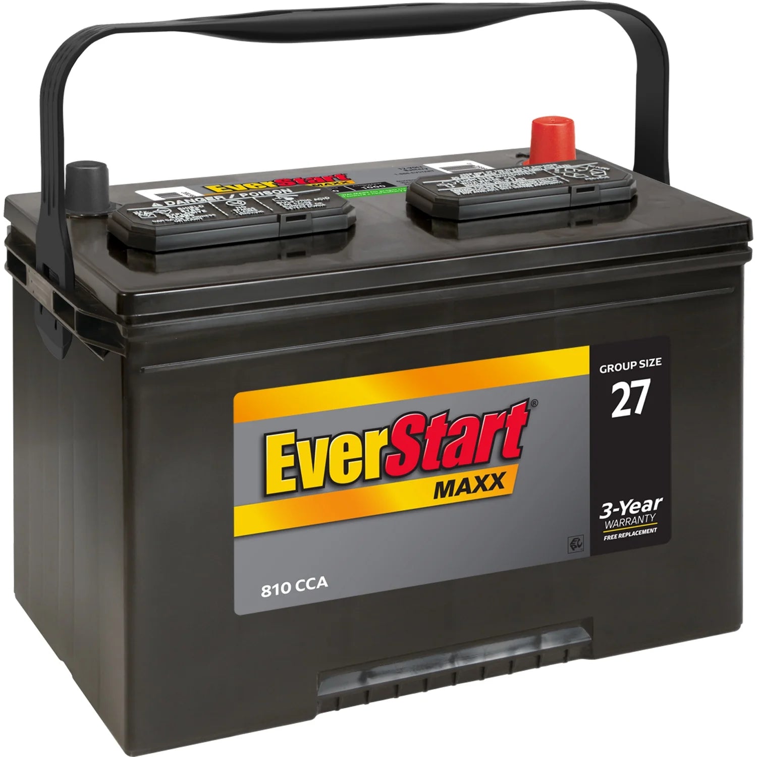 2026 New EverStart Maxx Lead Acid Automotive Battery, Group Size 27 12 Volt, 810 CCA 160RC