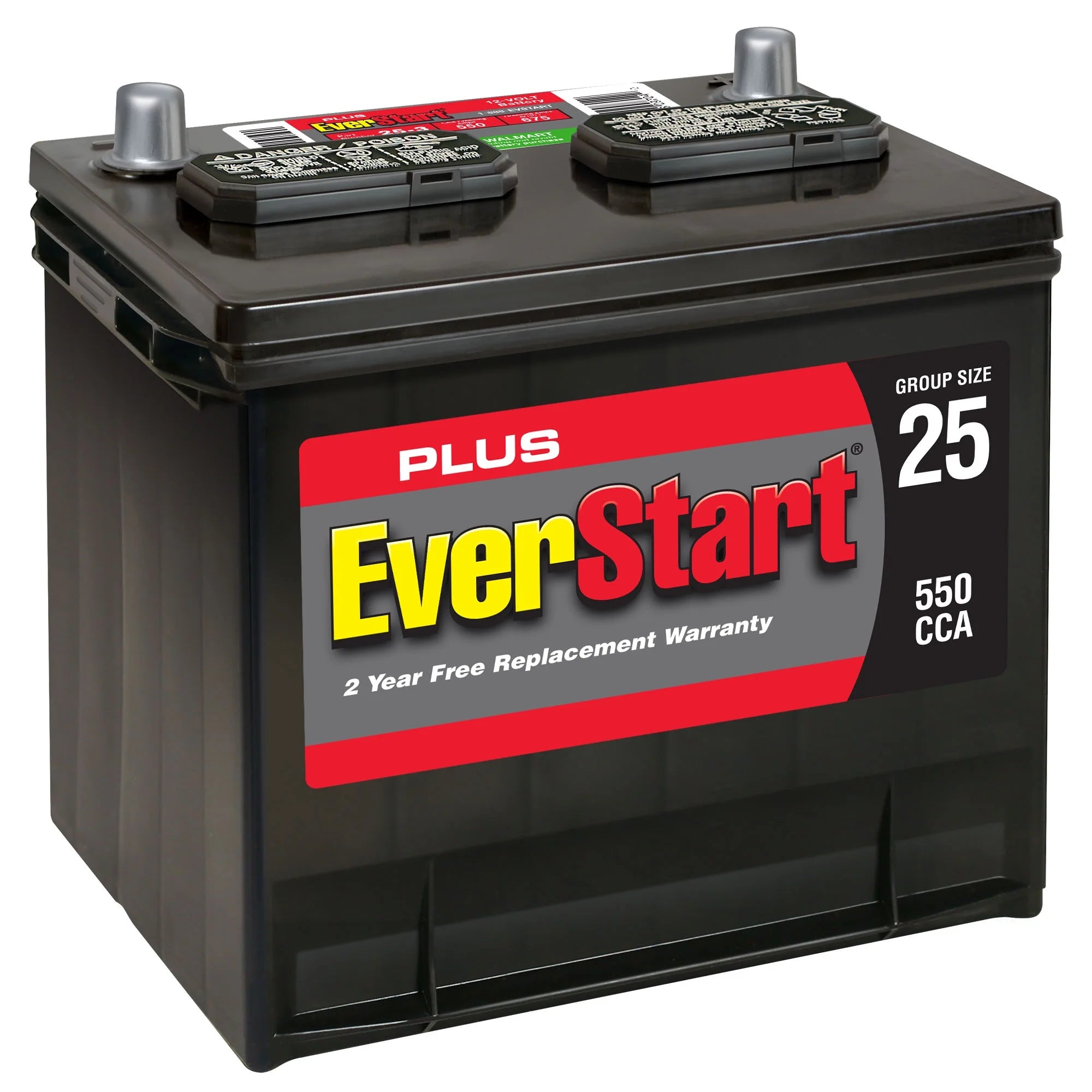 2026 New EverStart Plus Lead Acid Automotive Battery, Group Size 25-3 (12 Volt/550 CCA) - Image 3