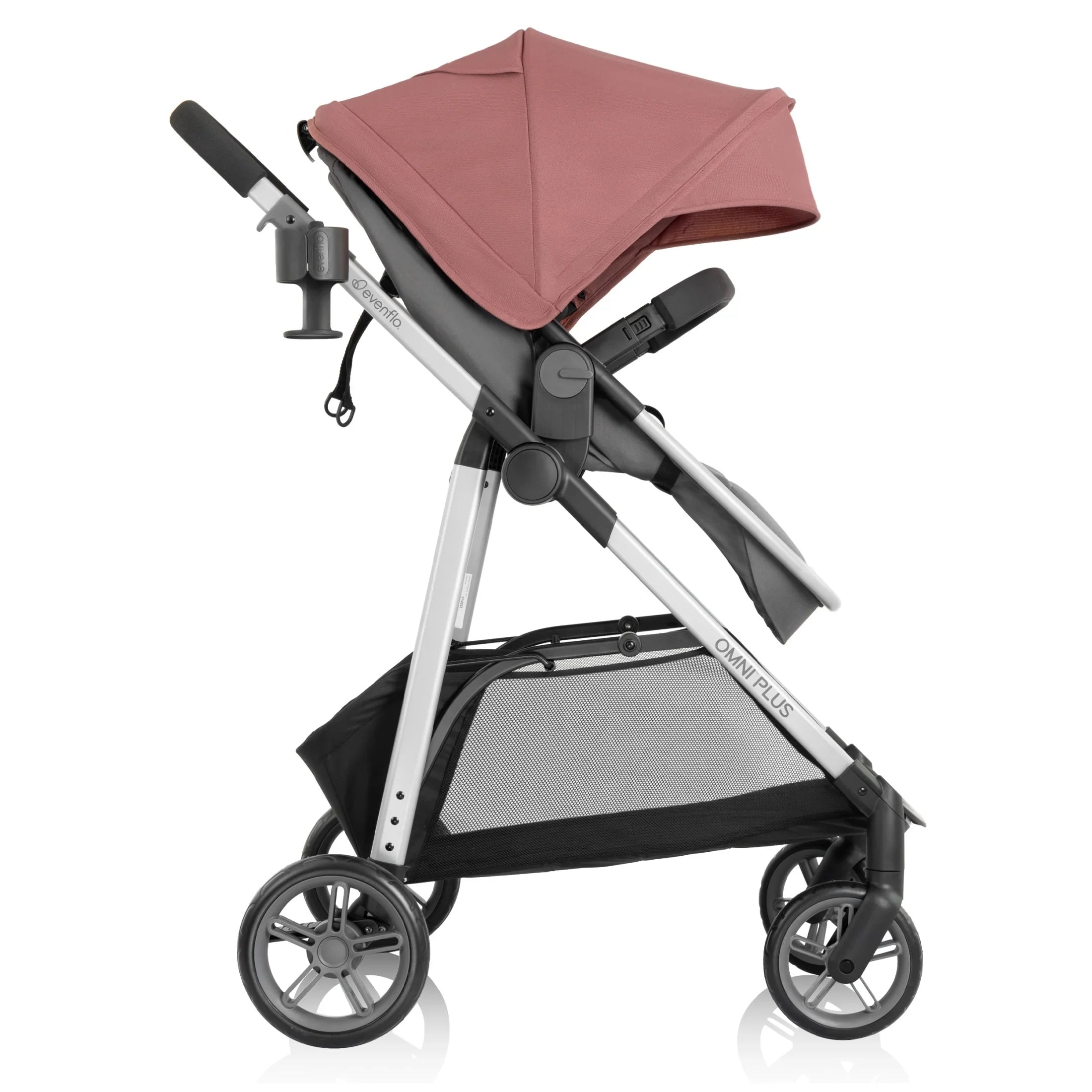 2026 New Evenflo Omni Plus Modular Travel System with LiteMax Sport Infant Car Seat, Mylar Gray, Unisex - Image 83