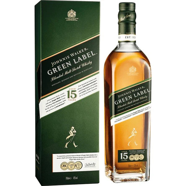2026 New Johnnie Walker Scotch Green Label - 750ML