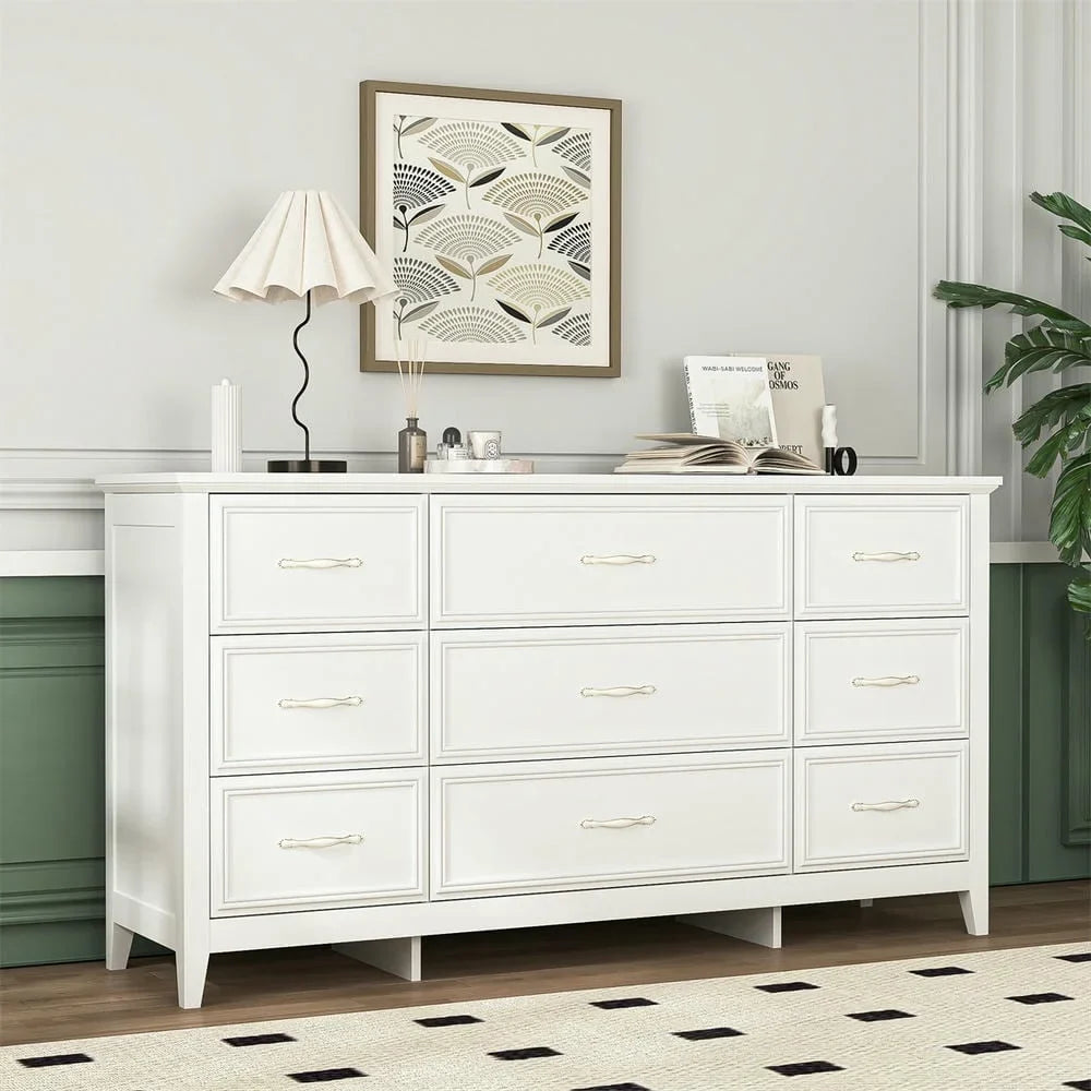 2026 New Kadyn Modern 6 Drawer Dresser Wood Cabinet,Dresser for Bedroom, Kitchen Storage Cabinet with Drawers, Chest of Drawers(Black) - Image 69