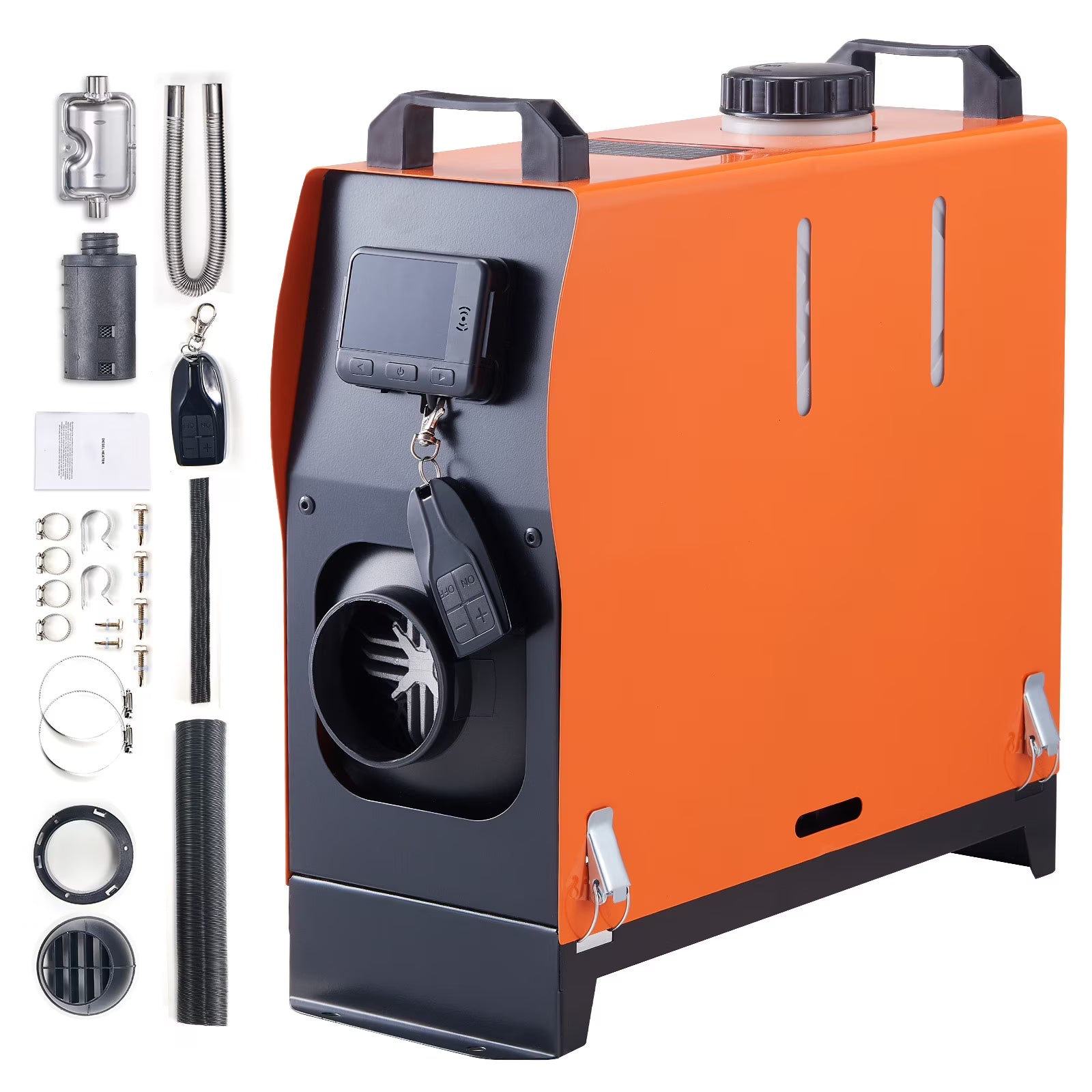 2026 New KFFKFF Diesel Air Heater, 12V 5KW Integrated Diesel Heater with Remote and LCD Display, 5L Tank Compact Diesel Heating Solution, Quick Warm-up for RVs, Trailers, Campers, Boats, and Indoor Use