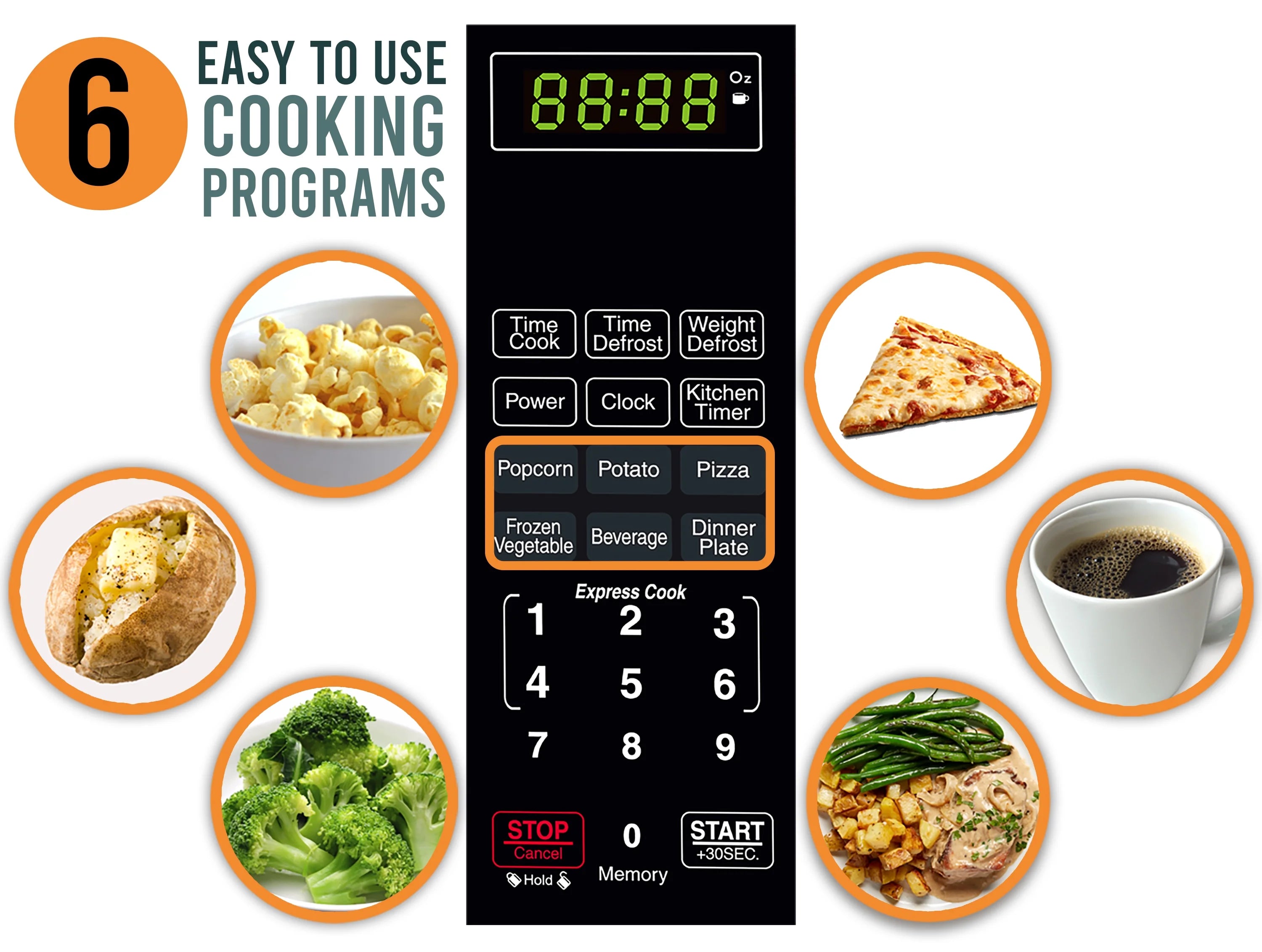 2026 New Farberware Classic 0.9 Cu. Ft 900-Watt Microwave Oven, Stainless Steel - Image 16