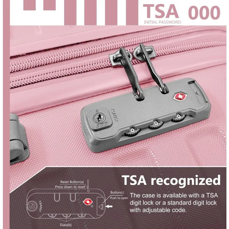 2026 New Luggage Sets 6 Piece with Duffel Bags, Hardside Expandable Suitcases with Spinner Wheels TSA Lock, Cream - Image 6