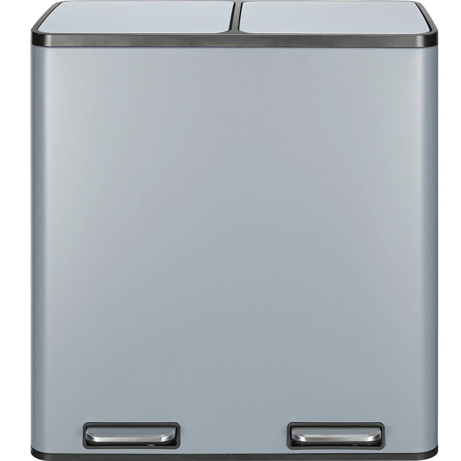 2026 New LAZY BUDDY Dual Garbage Can, Stainless Steel 16 Gallon Step Kitchen Trash Can with Soft-Close Lid, Double Compartment Garbage Recycling Bin - Image 48