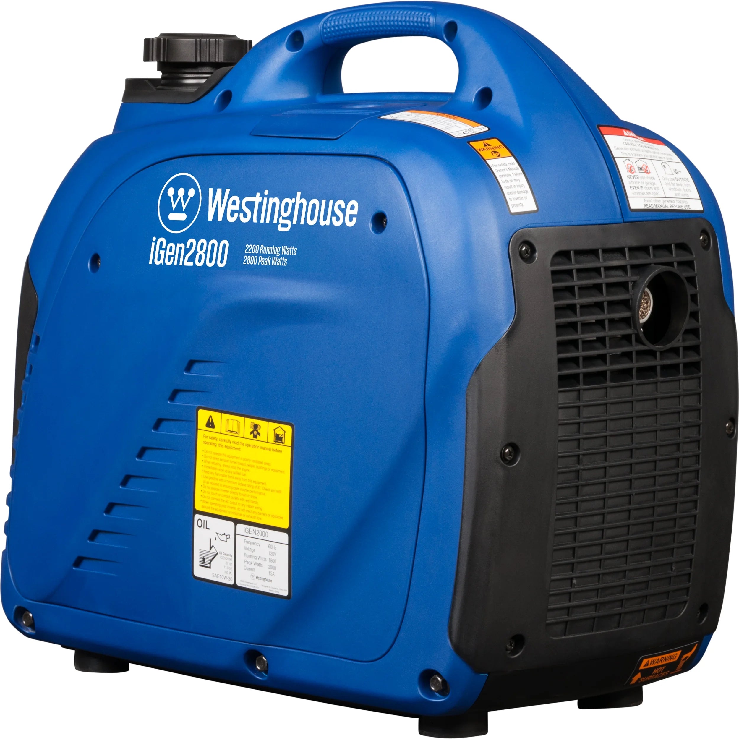 2026 New Westinghouse 2800 Peak Watt Super Quiet & Lightweight Portable Inverter Generator, Gas Powered, Parallel Capable, Long Run Time - Image 10