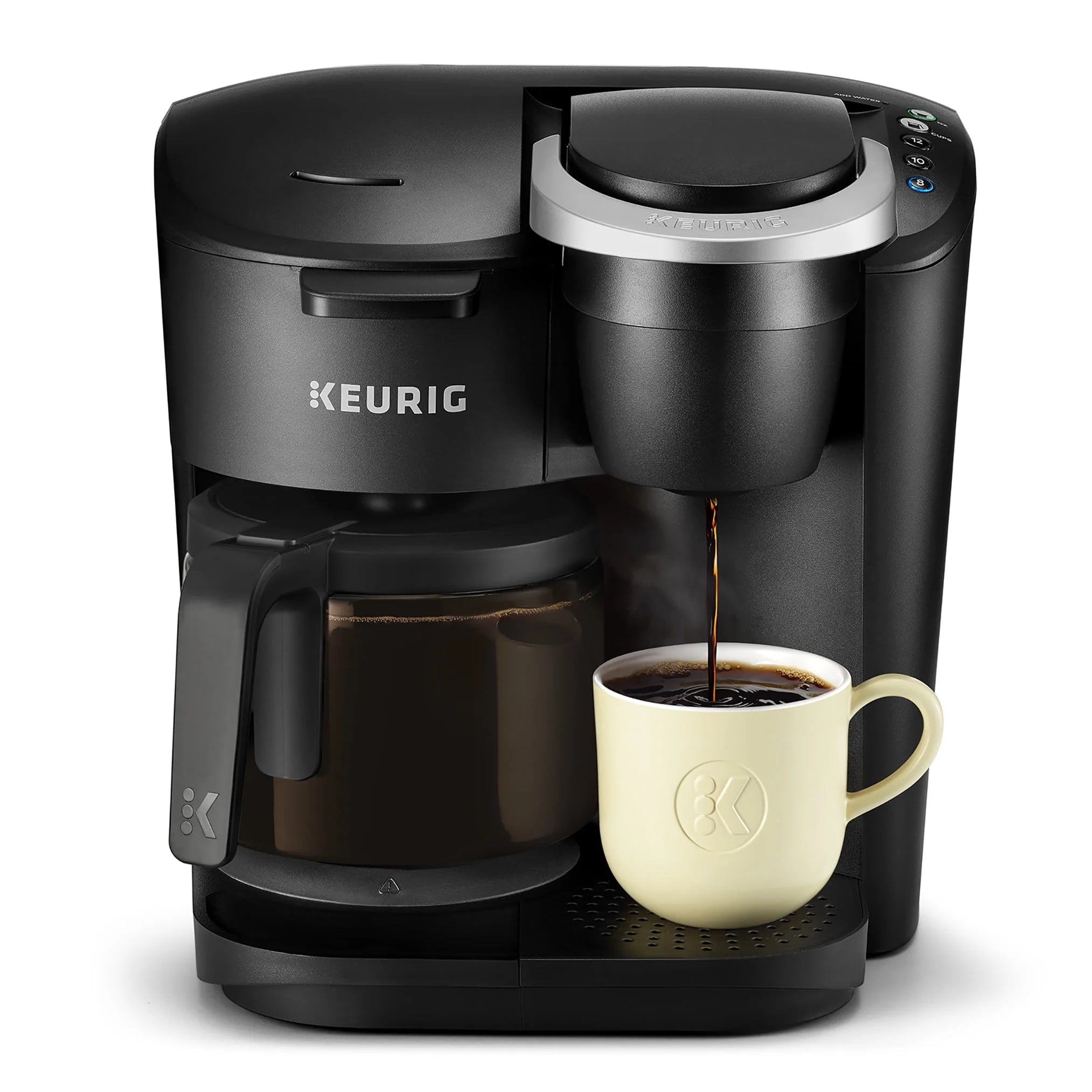 2026 New Keurig K-Duo Essentials Black Single-Serve K-Cup Pod Coffee Maker, Black