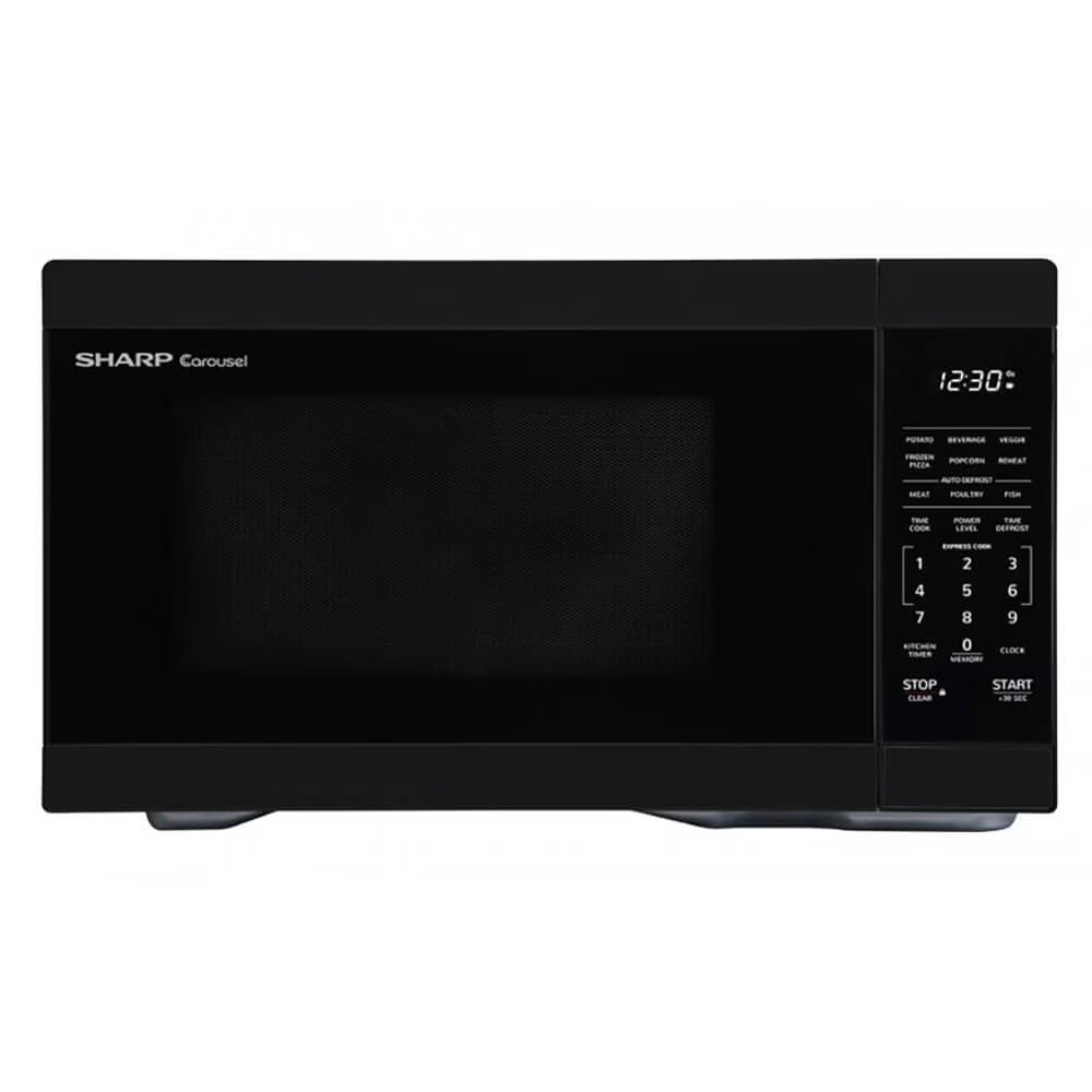 2026 New Sharp 1.1 cu. ft. 1000W Countertop Microwave Oven, Black