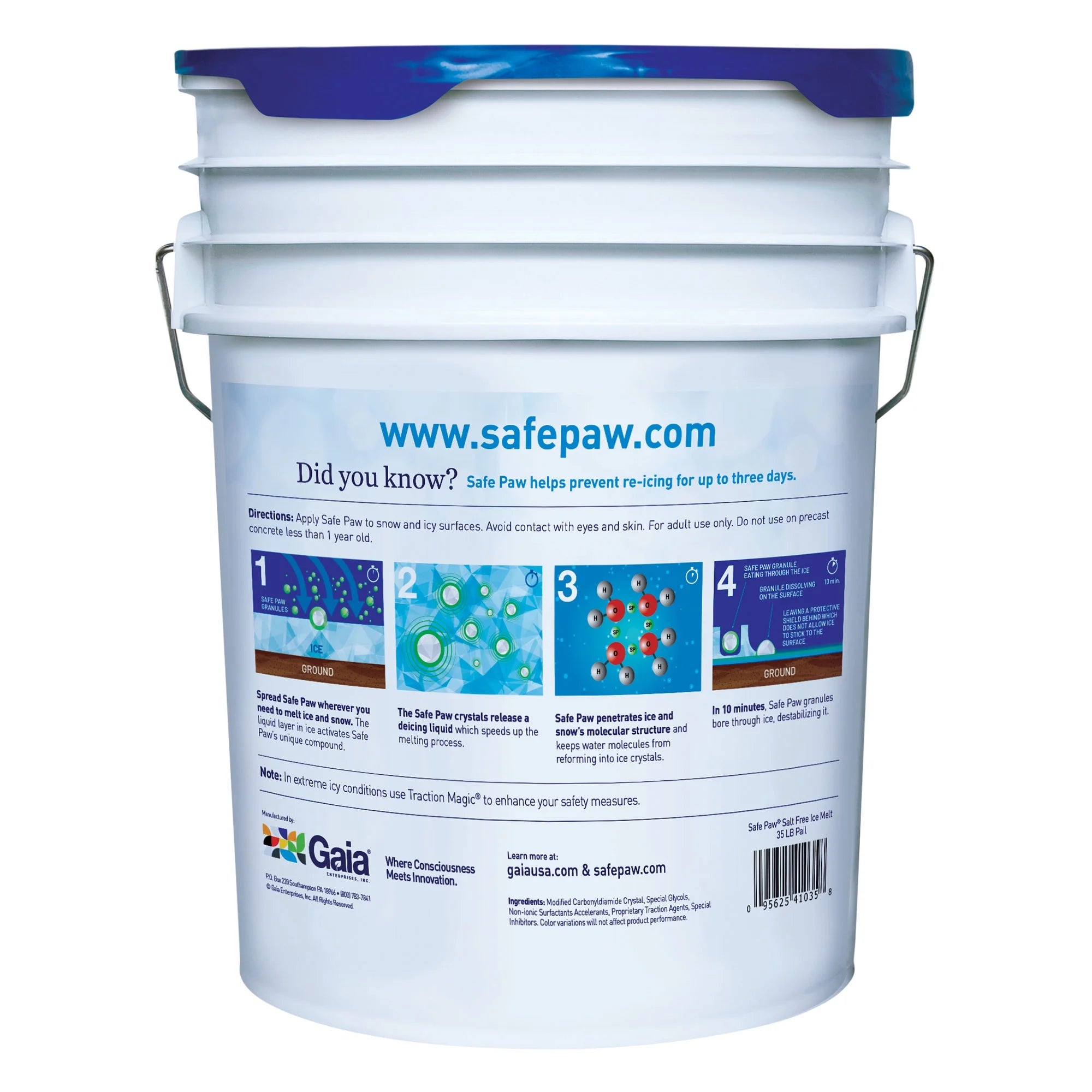 2026 New Safe Paw Pet Safe Ice Melt, 100% Salt and Chloride free with Traction Agent, Non-Toxic, Fast Acting, Lasts 3X Longer -C 35 Lbs - Image 12
