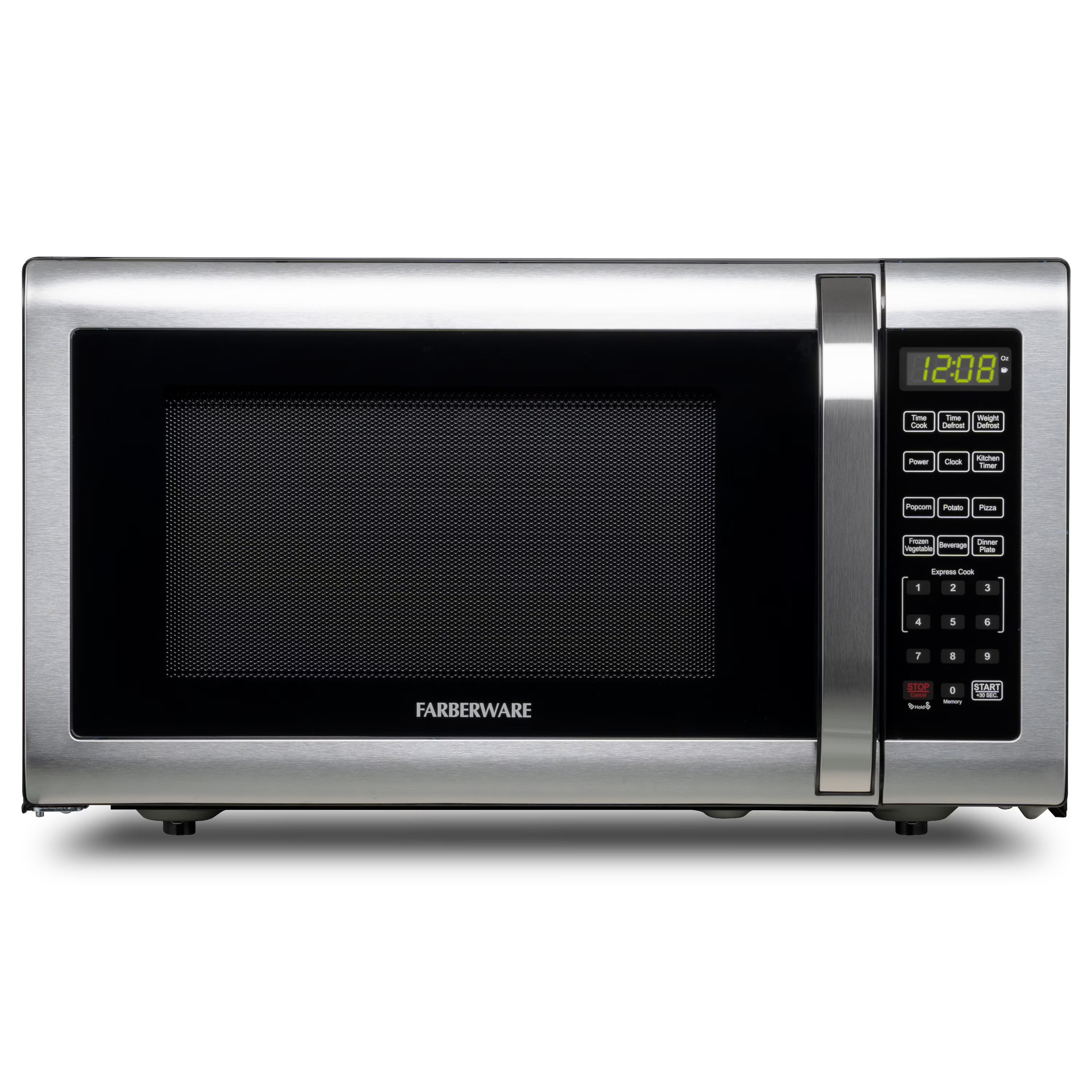 2026 New Farberware Countertop Microwave Ov 1100 Watts, 2.2 cu ft - Smart Sensor With LED Lighting and Child Lock - Perfect for Apartments and Dorms - Easy Clean Black Interior, Stainless Steel - Image 11