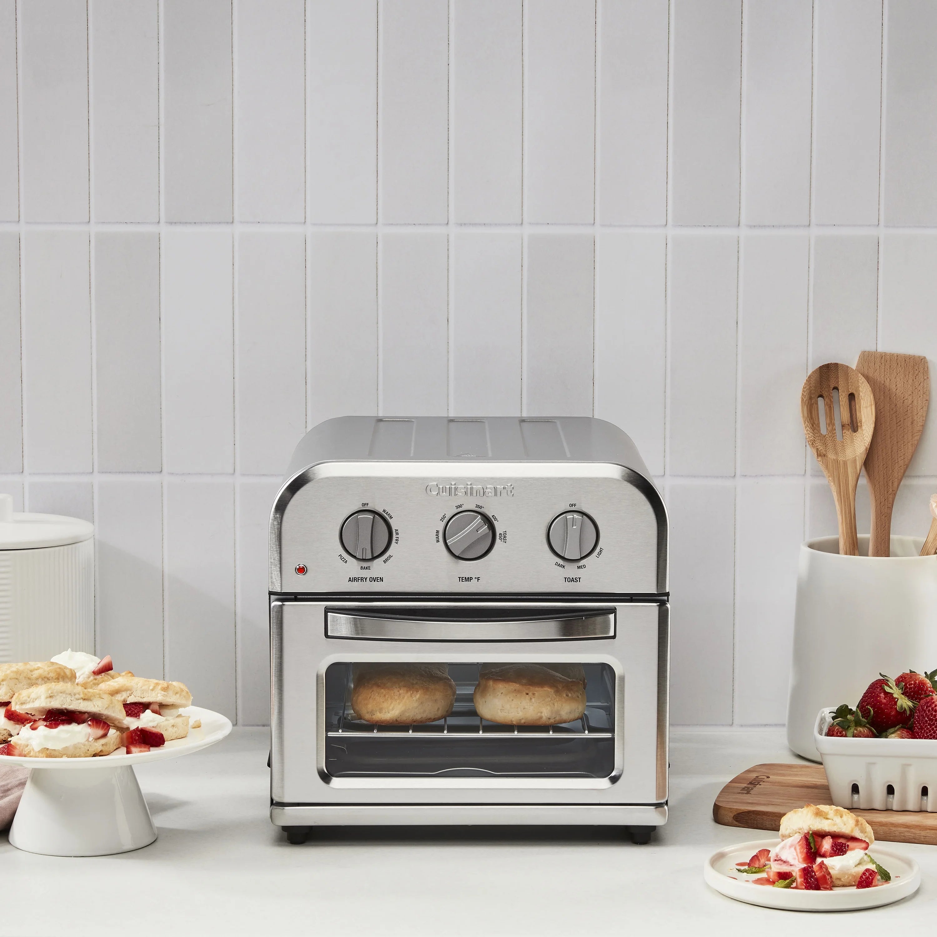 2026 New Cuisinart Compact Air Fryer Toaster Oven, Stainless Steel - Image 3