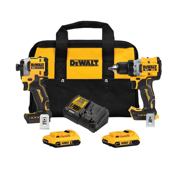 2026 New 20V MAX XR Cordless Drill/Driver, ATOMIC Impact Driver 2 Tool Combo Kit, (2) 2.0Ah Batteries, Charger, and Bag