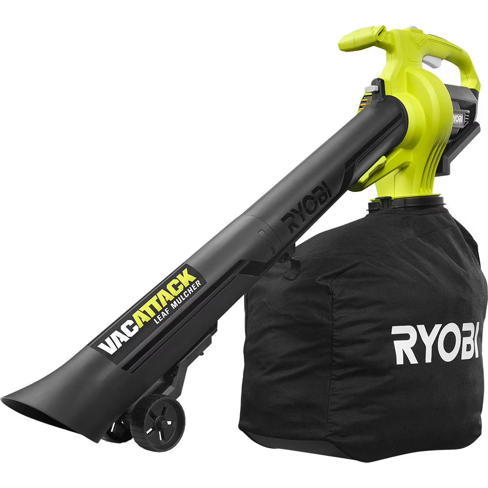 2026 New RYOBI 40V Vac Attack Cordless Battery Leaf Vacuum/Mulcher (Tool Only)