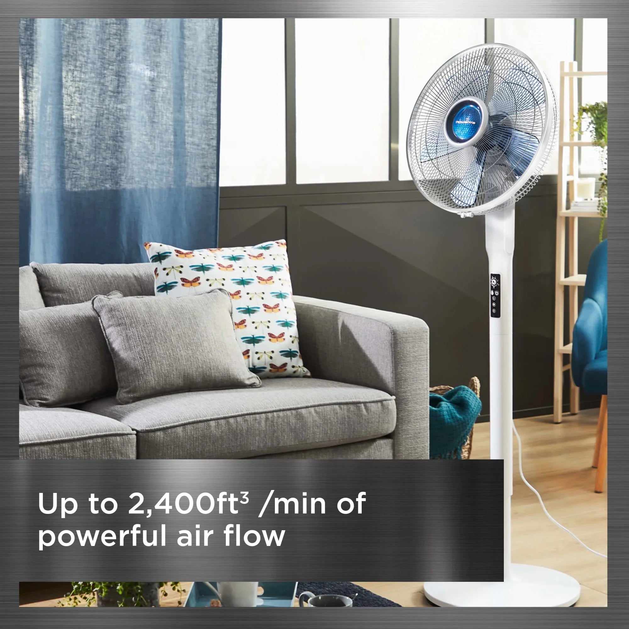 2026 New Rowenta Turbo Silence Standing Floor Fan with Remote, 53 Inch, Portable, 5 Speeds, VU5670 - Image 30