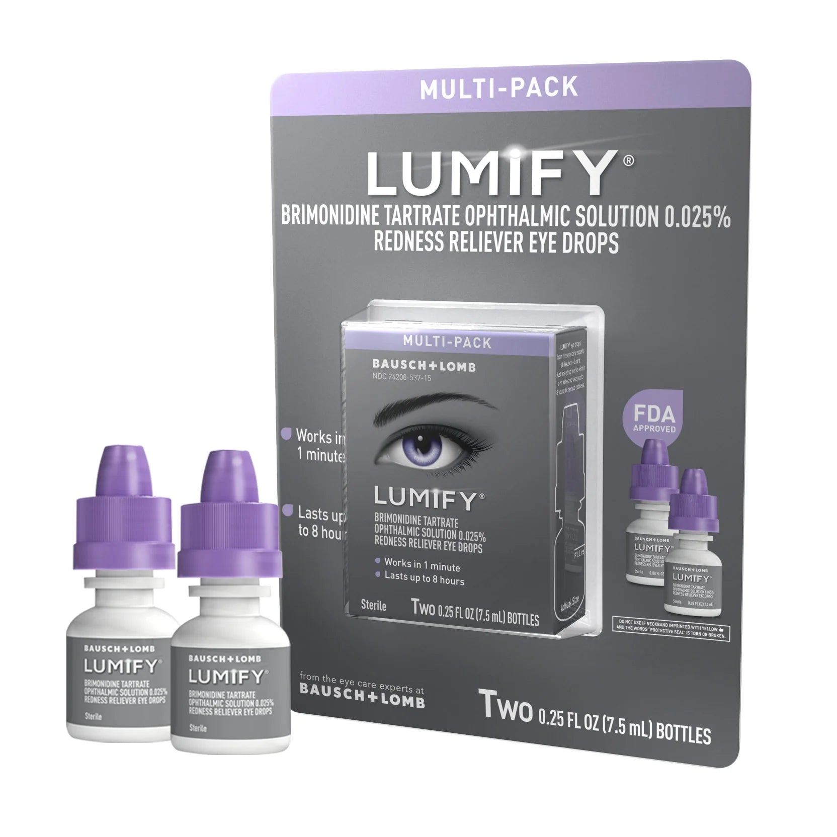 2026 New Lumify Redness Reliever Eye Drops, 15 ml.
