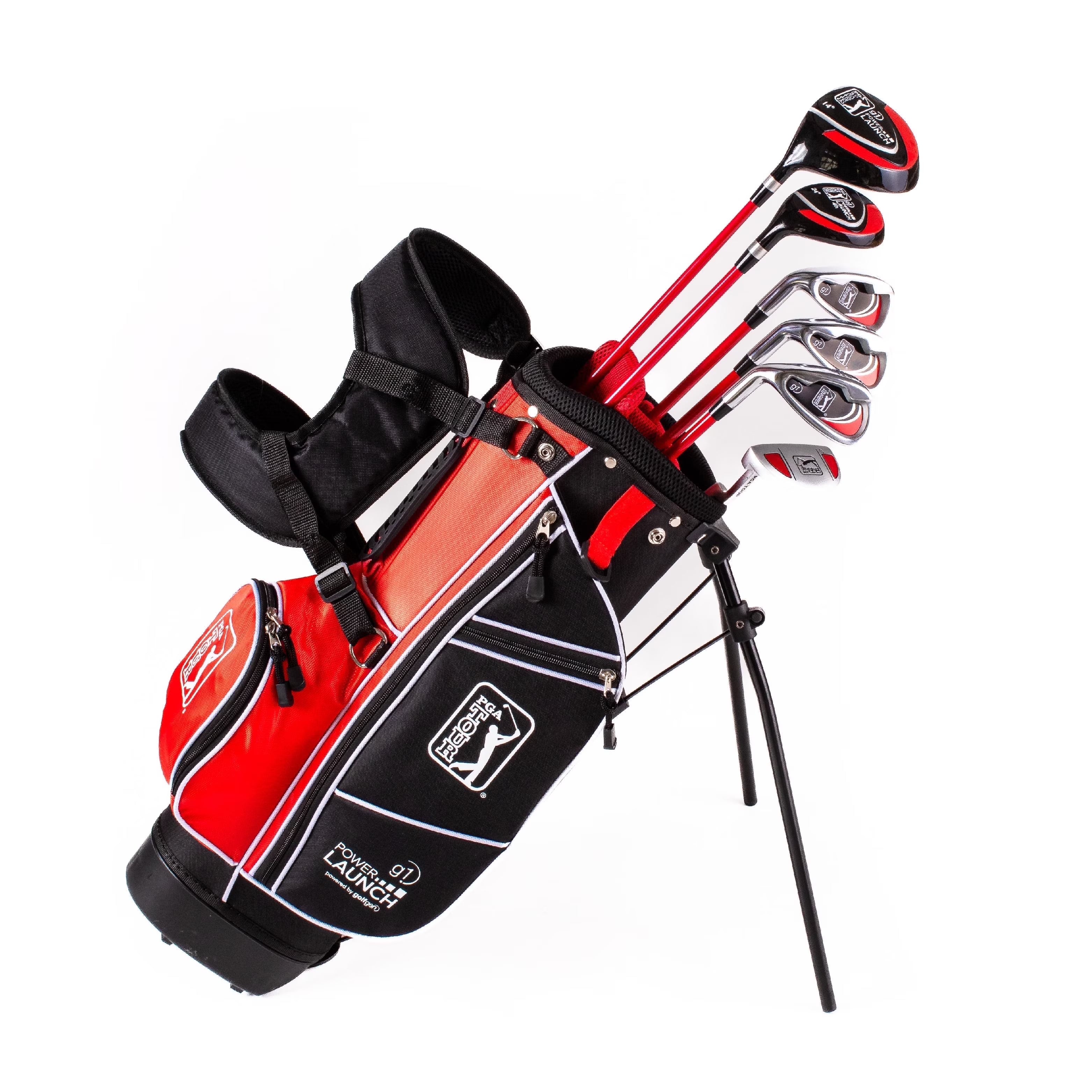 2026 New PGA Tour Right-Handed 10 Piece Kids Golf Club Stand Bag Set; Player Height 4'8 - 5'2", Ages 8-12 - Image 3