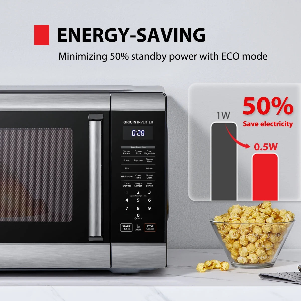 2026 New Toshiba 2.2 cu. ft. 24.4'' Microwave Oven in Stainless Steel - Image 7