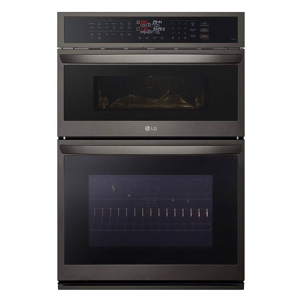 2026 New LG WCEP6423D 30 inch Black Stainless Steel Electric Wall Oven and Microwave Combination