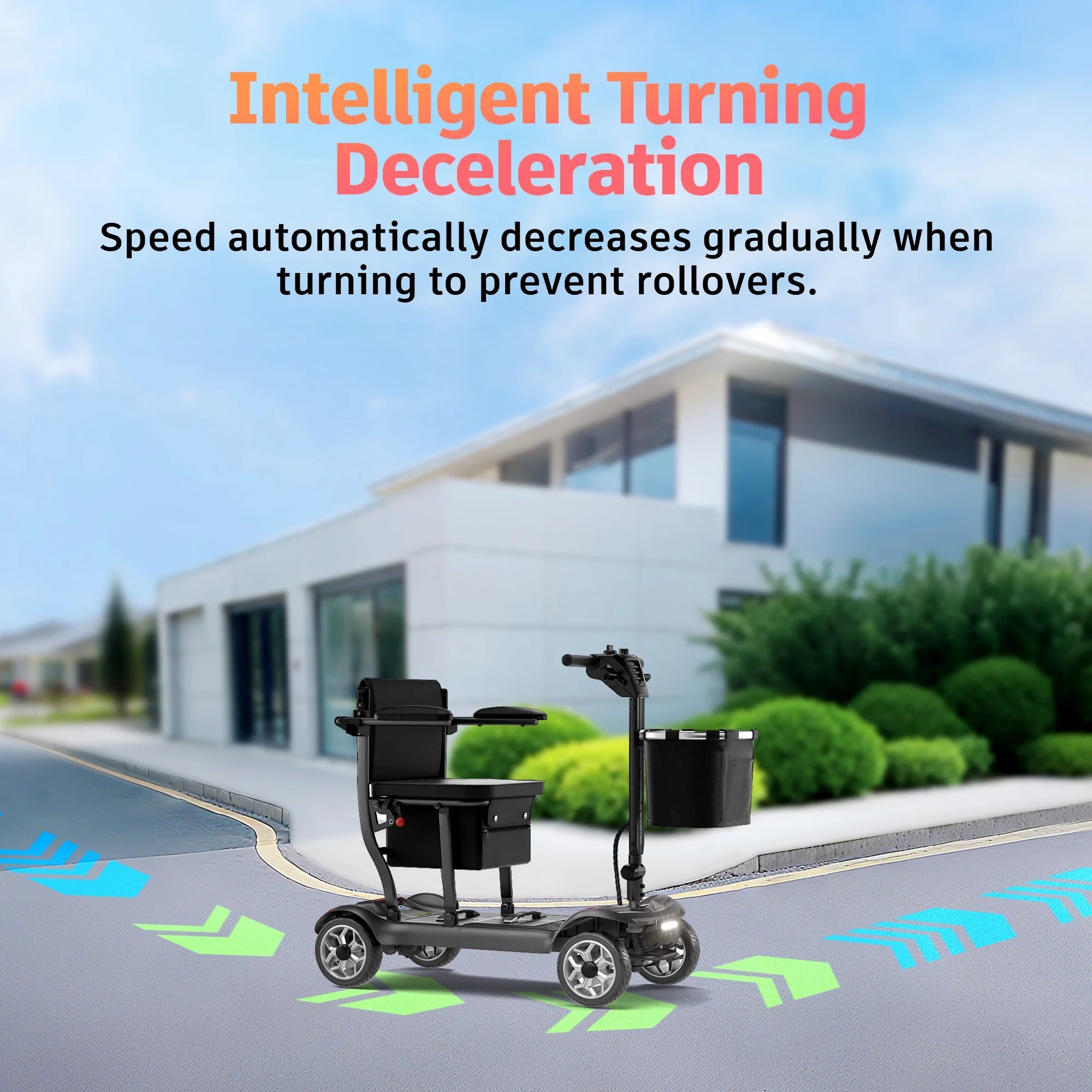 2026 New EAGLOG Light Weight 4 Wheels Mobility Scooter for Seniors, Electric Folding Wheelchair Device for Travel, Black - Image 8