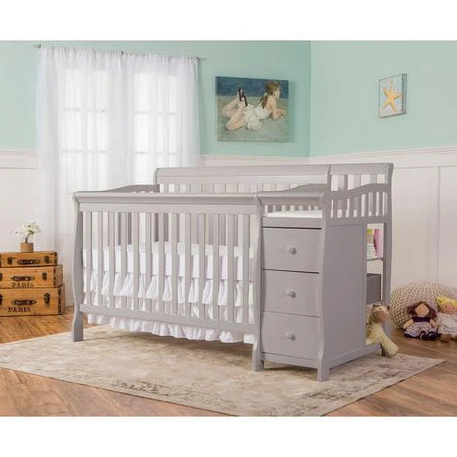 2026 New Dream On Me Brody 5-in-1 Convertible Crib Adjustable Mattress Crib & Changer Pearl Gray