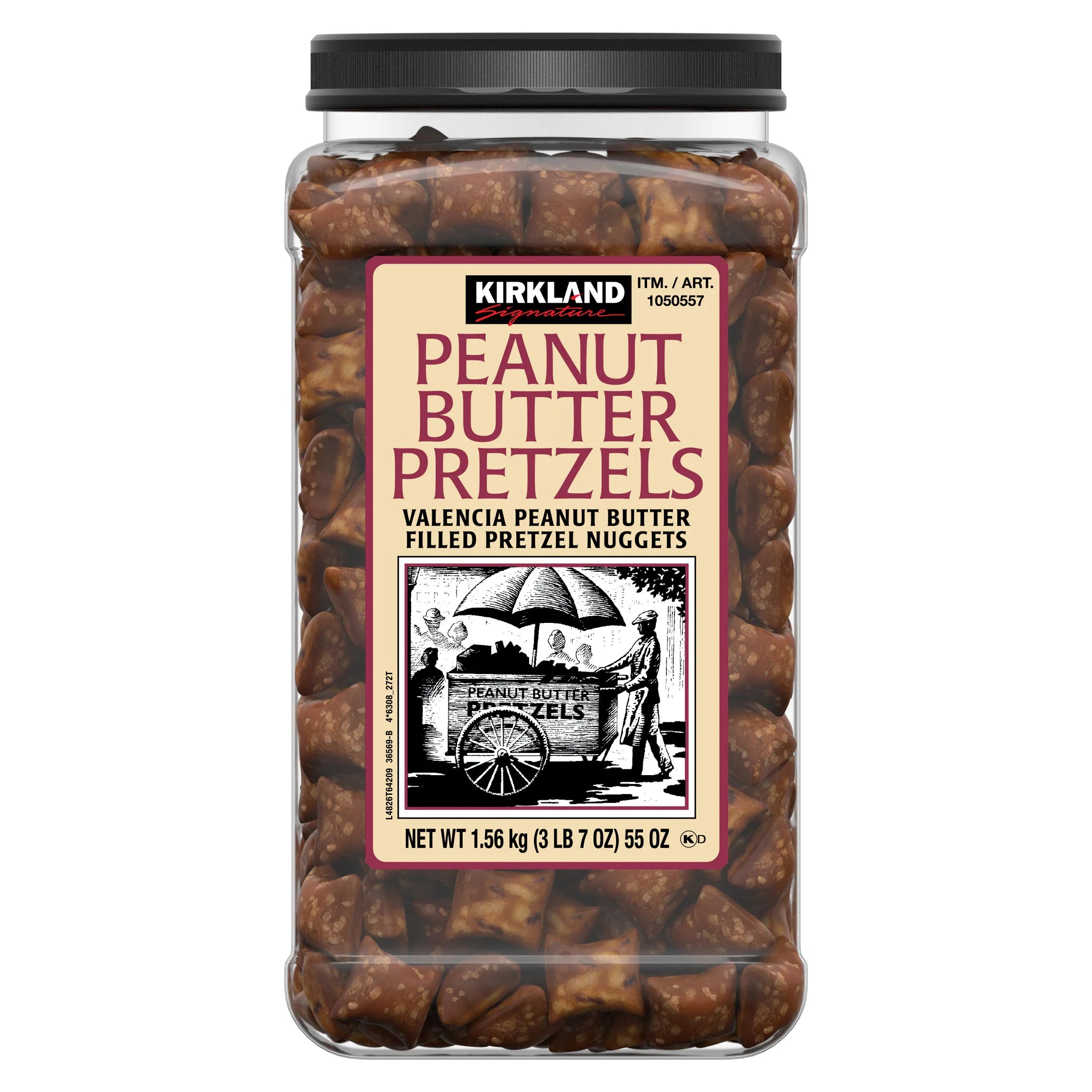 2026 New Kirkland Signature Peanut Butter Filled Pretzel Nuggets, 55 oz