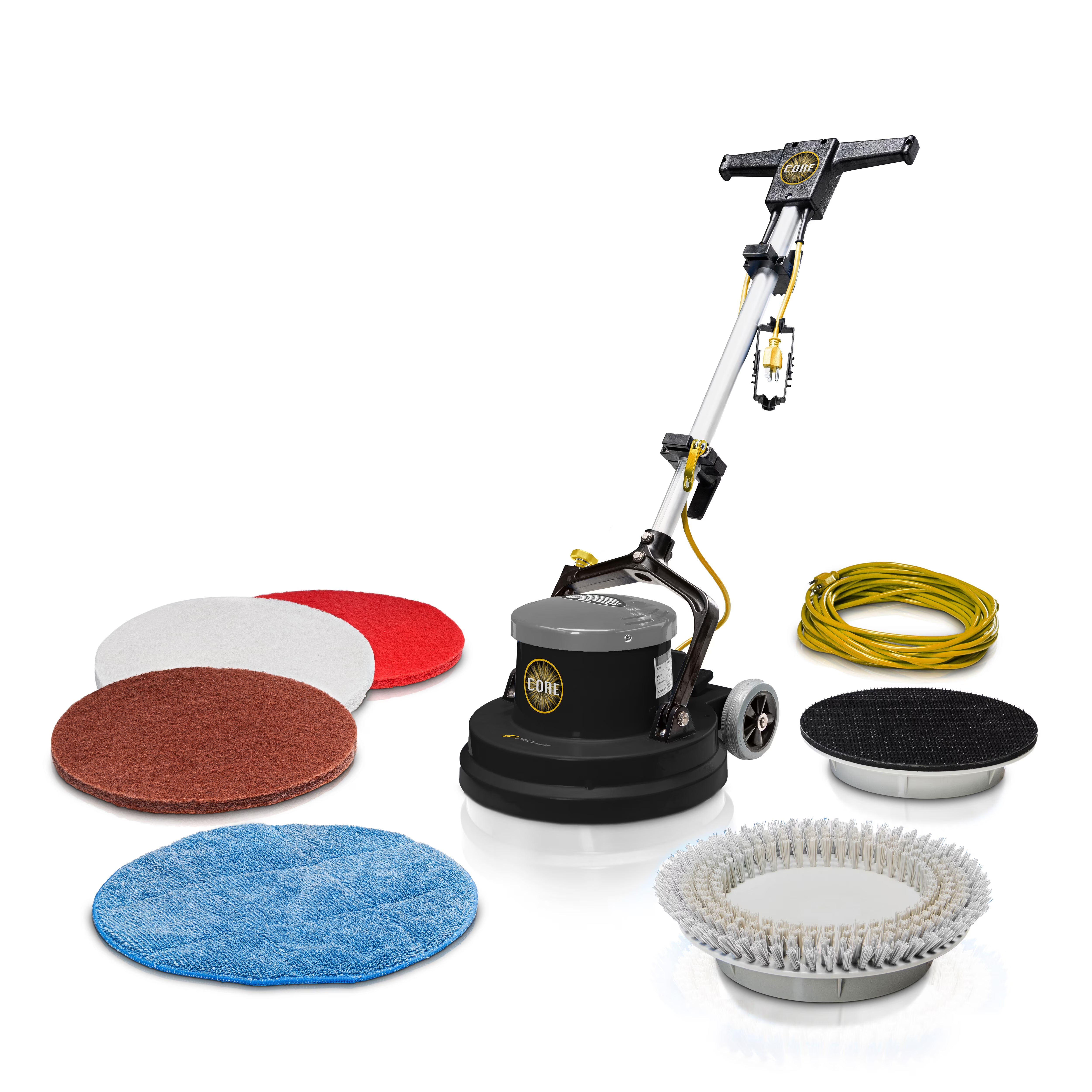 2026 New Prolux PLC15 15" Loaded Heavy Duty Single Pad Commercial Polisher Floor Buffer Machine Scrubber Loaded