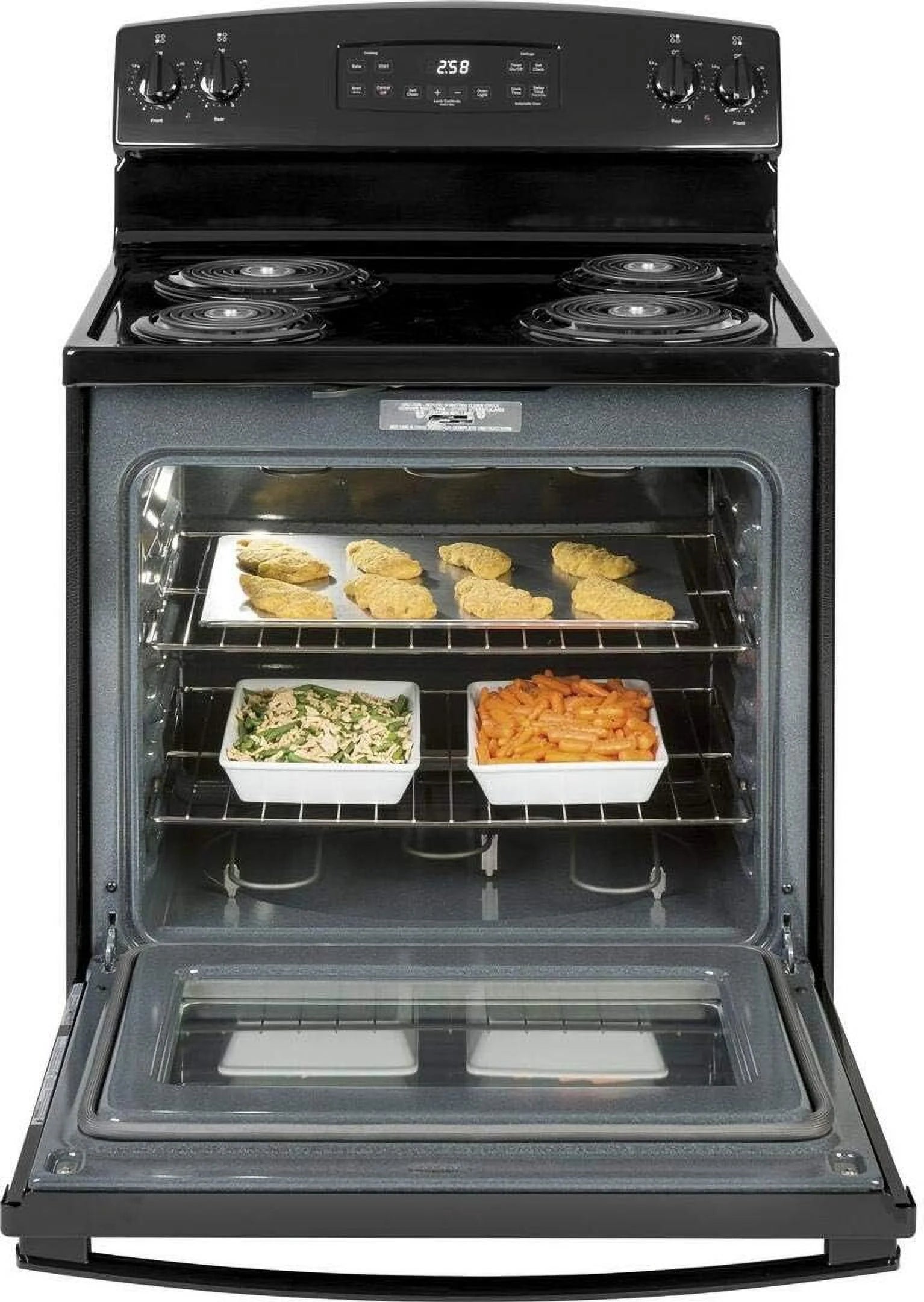 2026 New GE Appliances JB258DMBB 30 Inch Electric Freestanding Range Black - Image 3