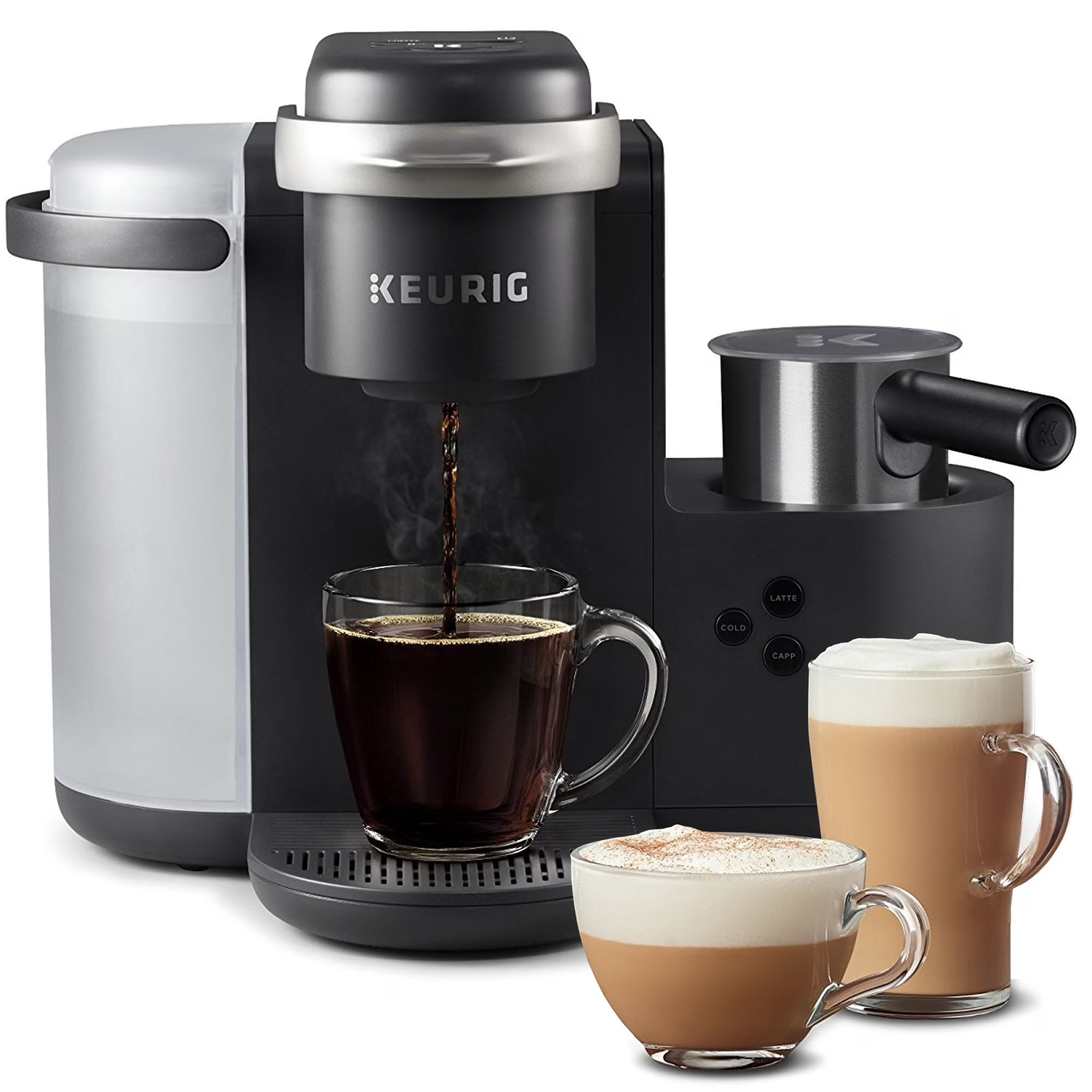 2026 New Keurig K-Cafe Single Serve K-Cup Coffee Maker, Latte Maker and Cappuccino Maker, Dark Charcoal