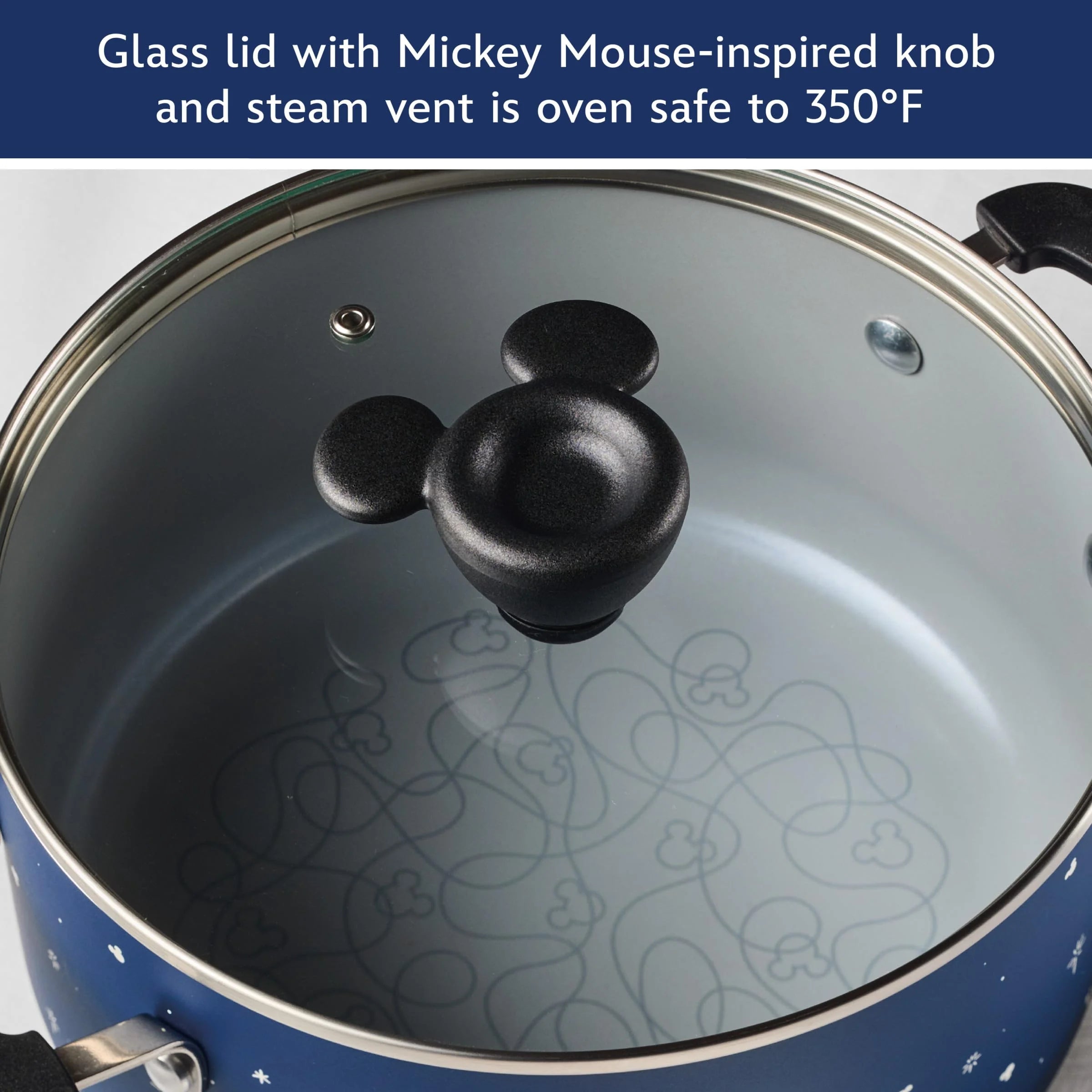 2026 New Farberware Bon Voyage Ceramic Nonstick Pots and Pans Set with Baking Sheet/Cookie Pan and Home Kitchen Tools, 8 Piece Non Stick Cookware Set - Blue - Image 8