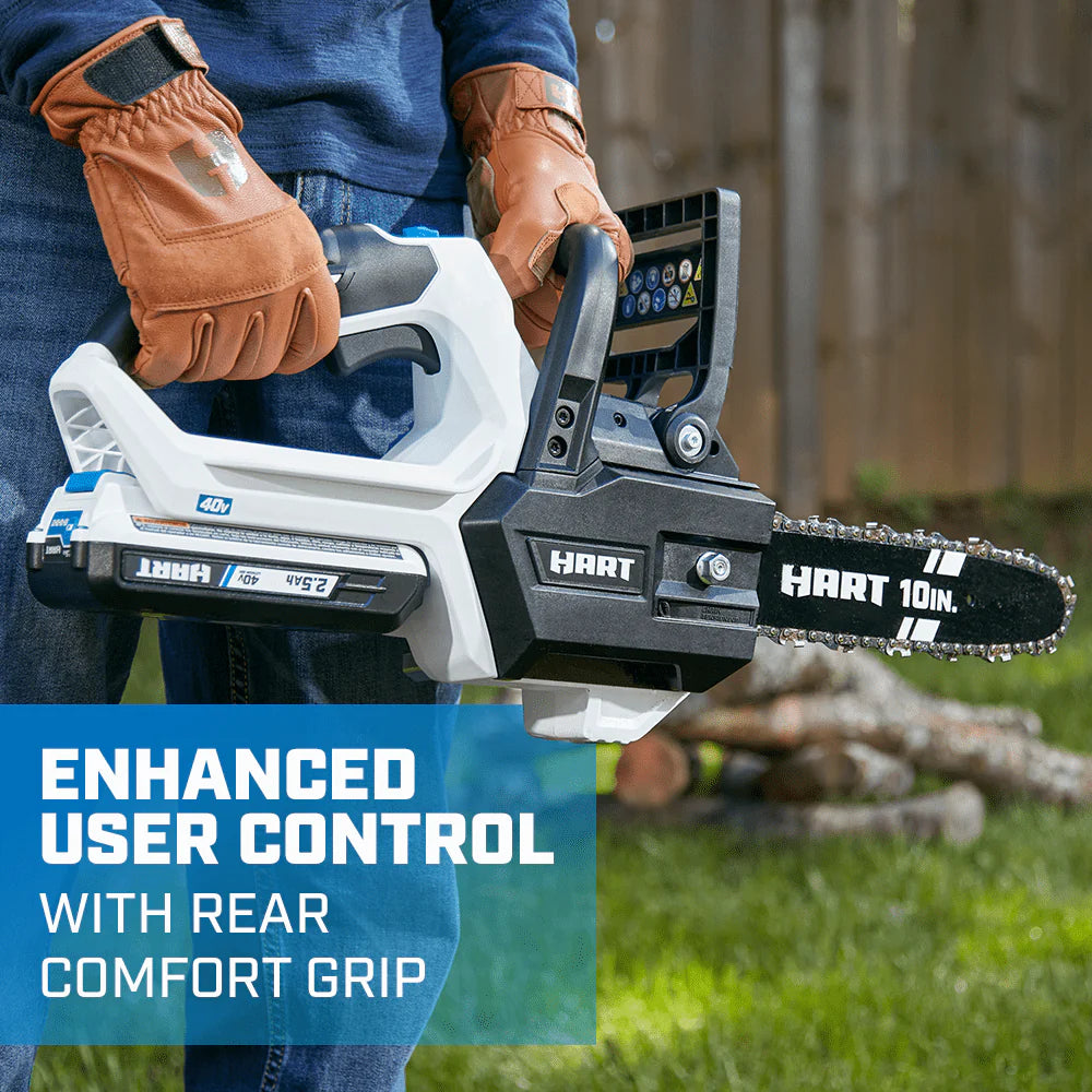 2026 New HART 40-Volt 10-Inch Battery-Powered Chainsaw Kit, (1) 2.5 Ah Lithium-Ion Battery - Image 5
