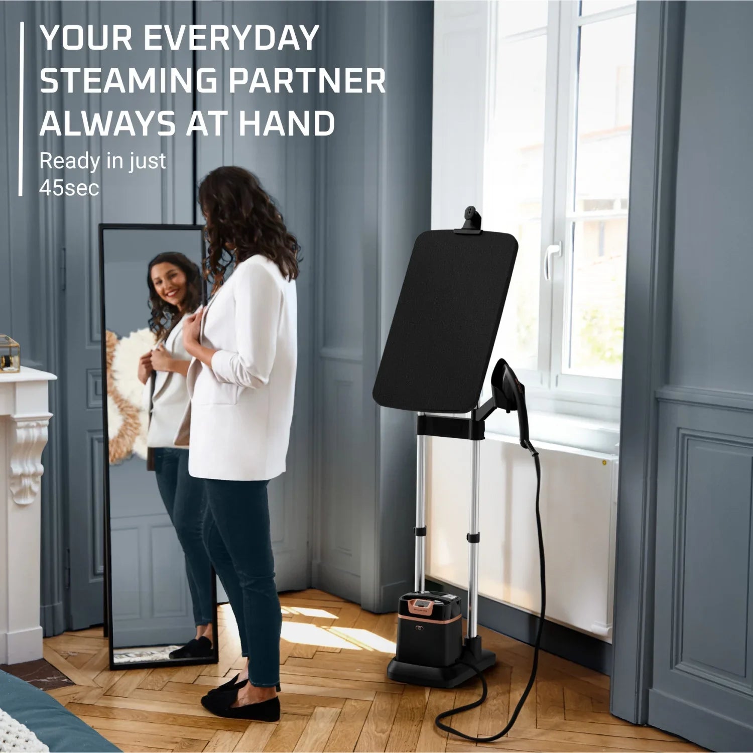 2026 New Rowenta IXEO Full Size Steamer for Clothes with Ironing Board, Garment Steamer, 65 Inch, 1500 Watts, Portable, QR1410 - Image 7