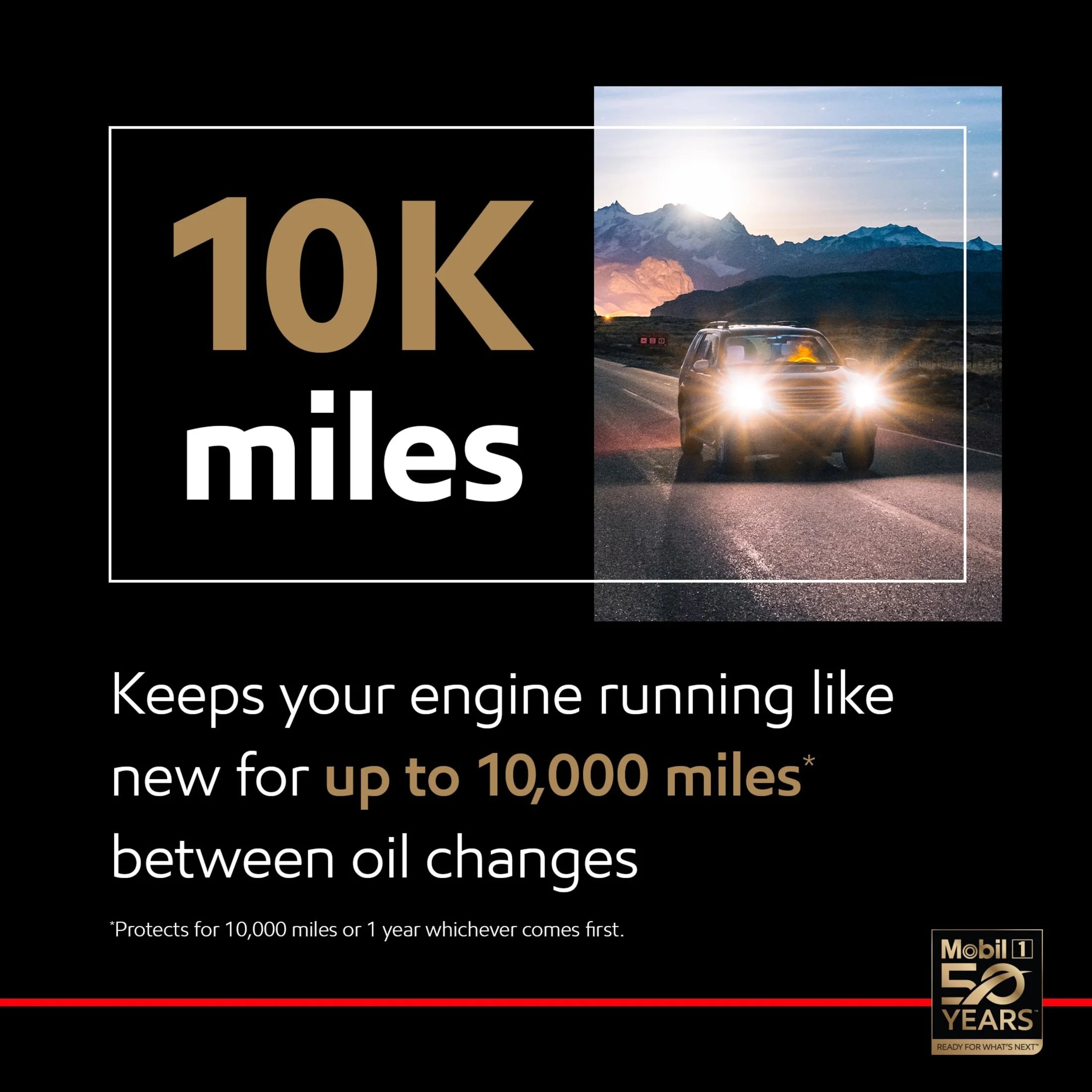 2026 New Mobil 1 High Mileage Full Synthetic Motor Oil 10W-40, 5 Quart (Pack of 3) - Image 7
