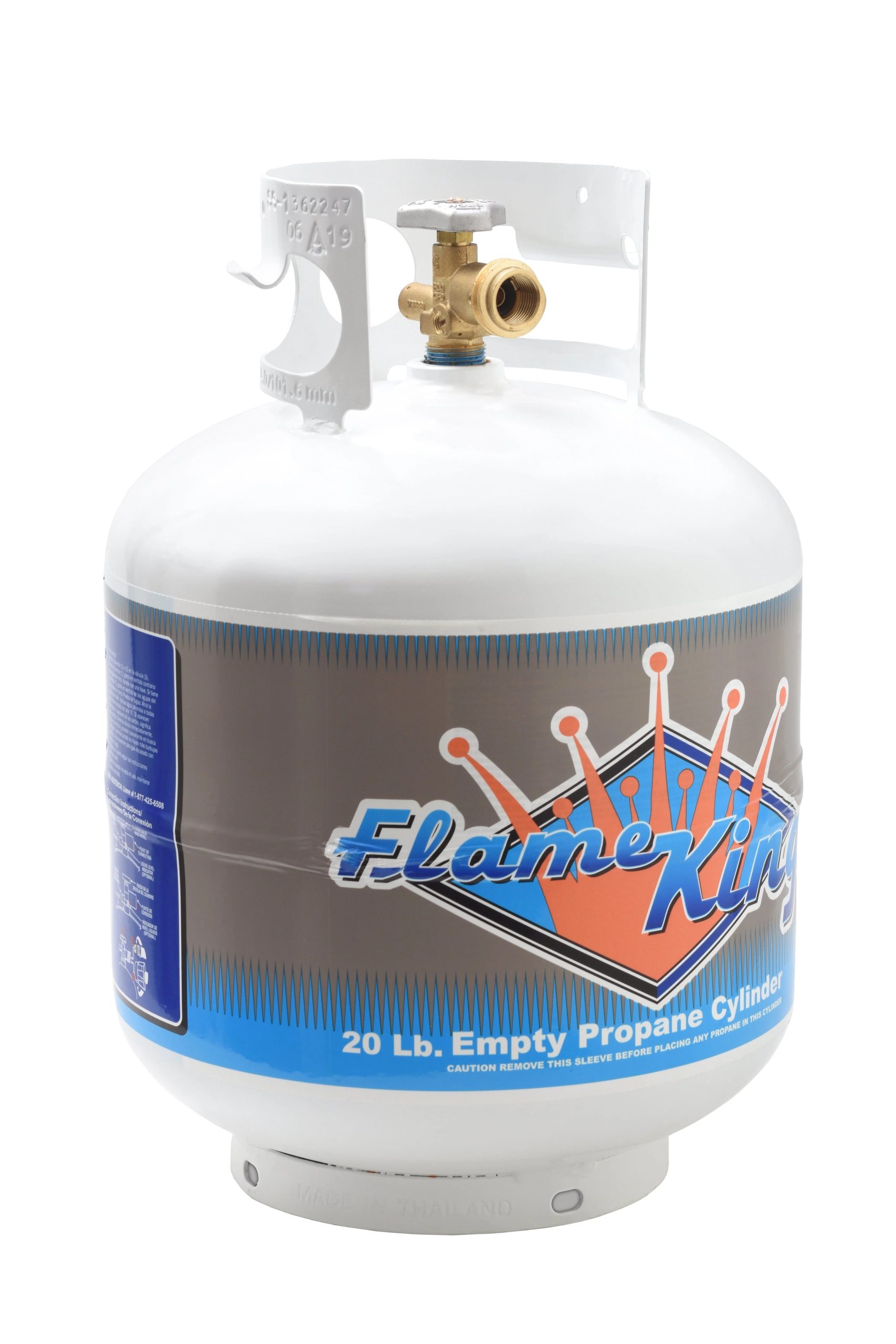 2026 New Flame King 20 lb Propane Tank LP Cylinder Gas Tank with Type 1 Overfill Protection Device Valve (Ships Empty) - Image 2