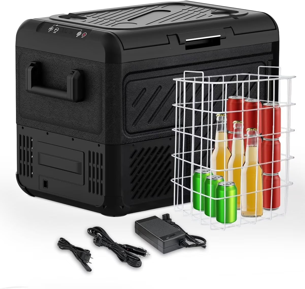 2026 New Car Refrigerator, RV Refrige with 12/24V DC & 110-240V AC, Portable Freezer Electric Compressor Cooler For Car, RV, Camping, Travel, Fishing, Outdoor or Home Use - Image 5