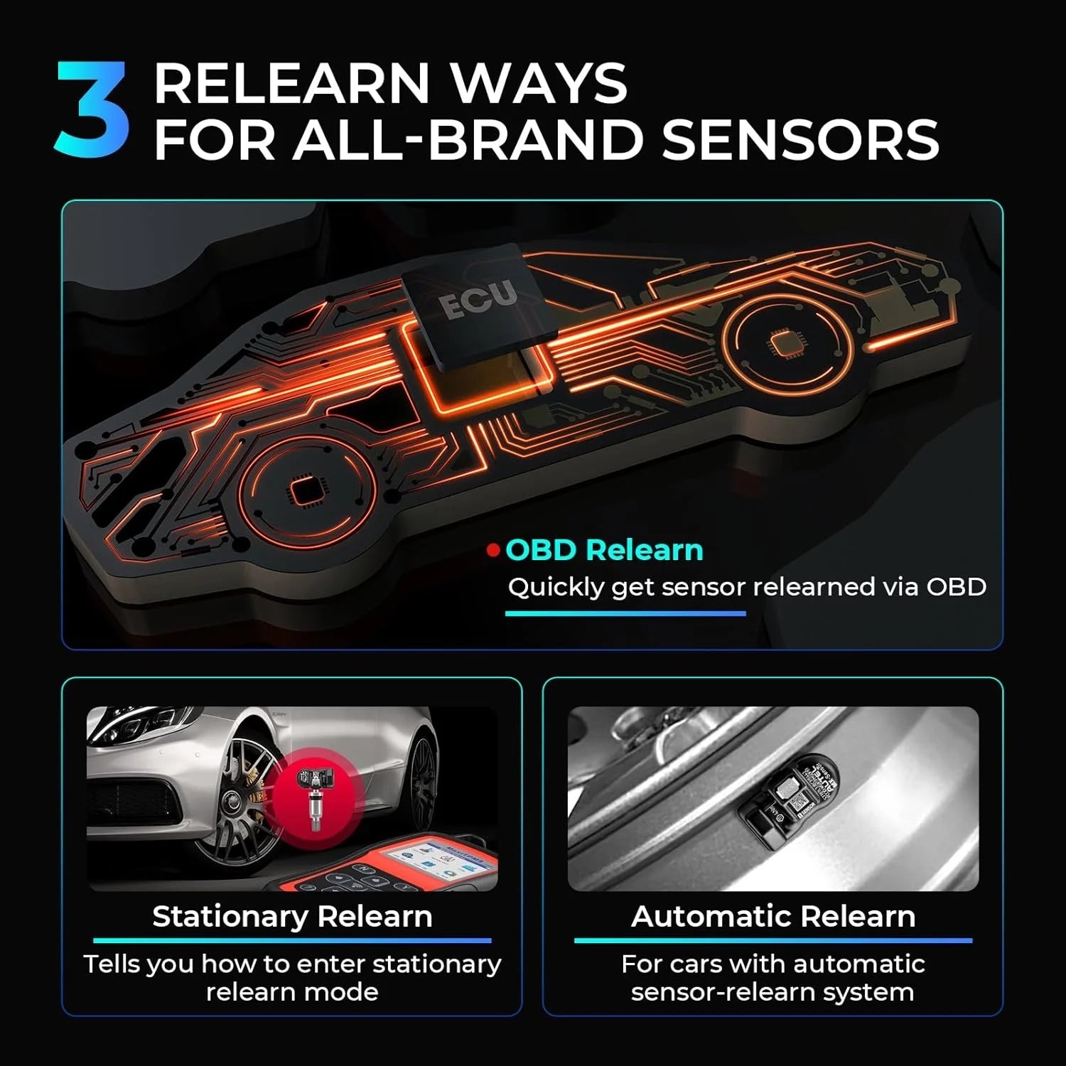 2026 New MaxiTPMS TS508WF TPMS Tool, 2025 Enhanced Wi-Fi Ver. of TS508 TS501 PRO TS408S TS601, MX-Sensor TPMS Progamming Tool, TPMS Diagnosis/Reset TPMS Relearn Tool, Read/Clear TPMS DTCs - Image 4