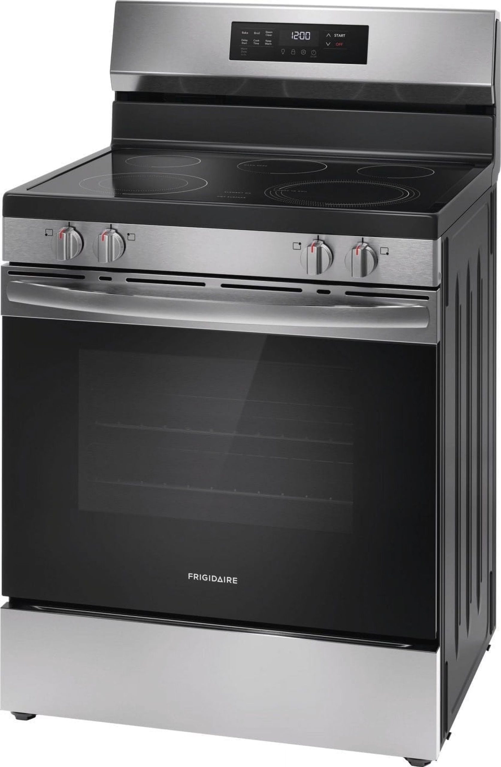 2026 New Frigidaire FCRE3062AS 30" Electric Range with Steam Clean, Stainless Steel