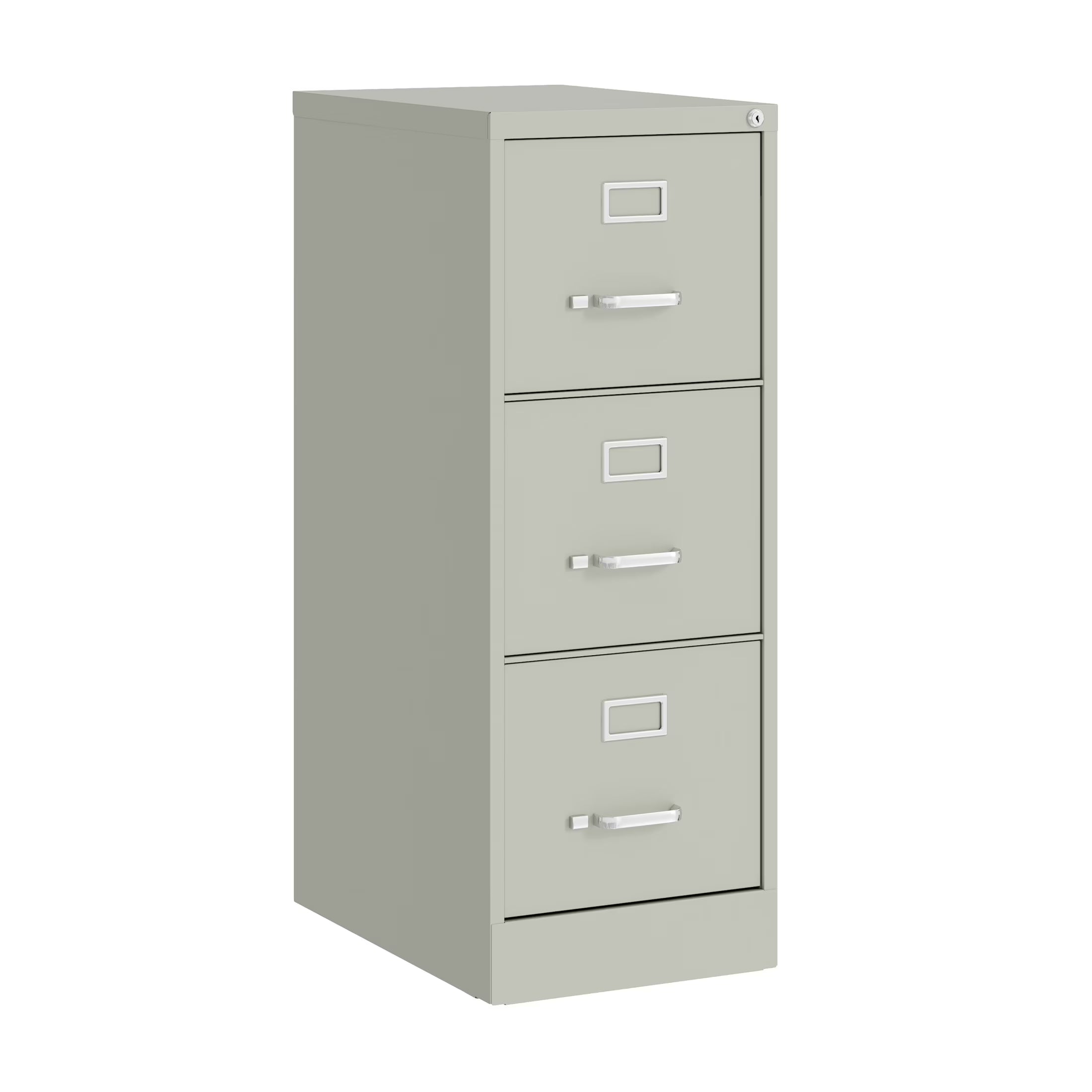 2026 New Hirsh 22" Deep 3 Drawer Letter Width Vertical File Cabinet, Commercial Grade, Gray