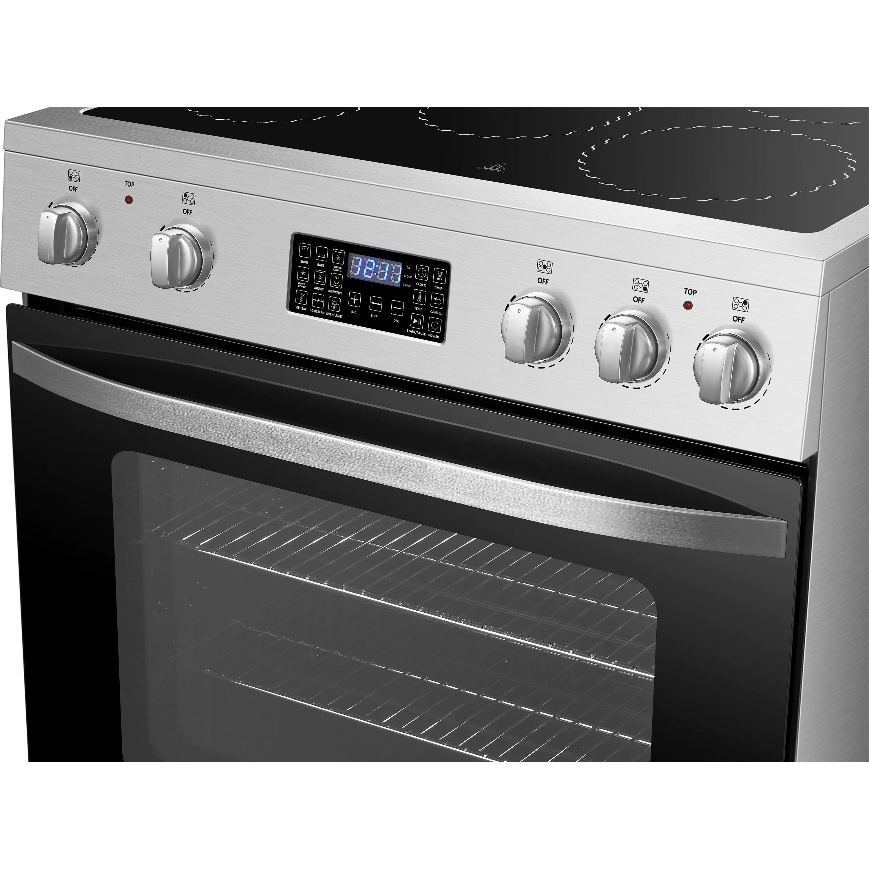 2026 New Lanbo 30 inch 5.9 CU.ft. Freestanding Electric Convection Range with Air Fry and Rotisserie, Electric cord or plug is not included - Image 19