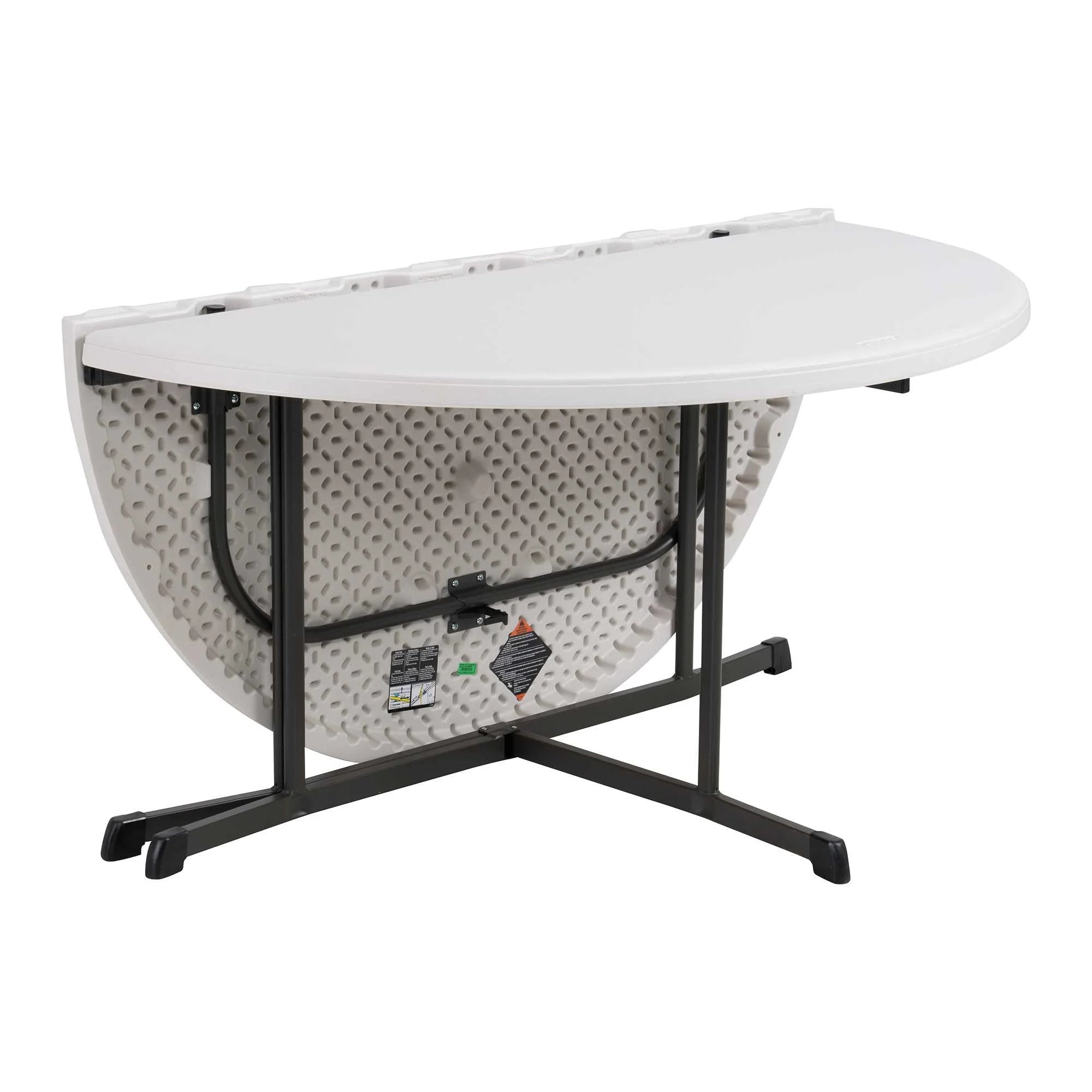 2026 New Lifetime 60" Centerfold Indoor/Outdoor Commercial Grade Folding Round Table, Almond 1 Piece 1 Count (80806) - Image 11