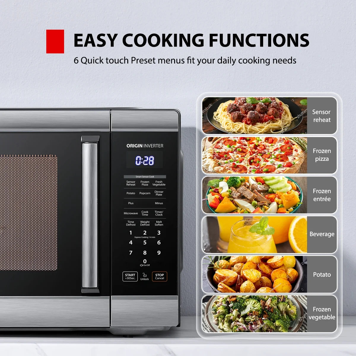 2026 New Toshiba 2.2 cu. ft. 24.4'' Microwave Oven in Stainless Steel - Image 8