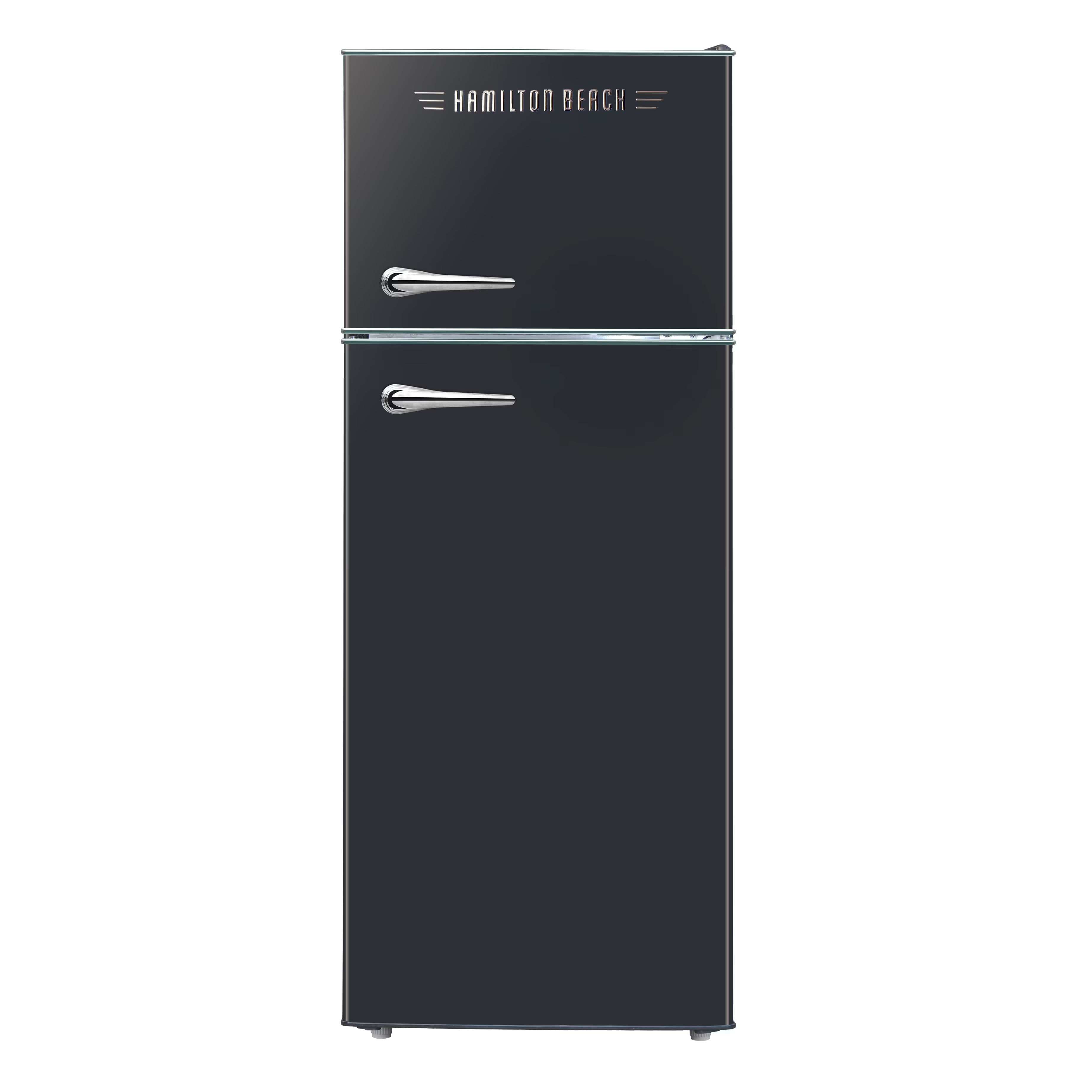 2026 New Hamilton Beach 7.5 Cu. Ft. Retro Top Freezer Refrigerator, Black
