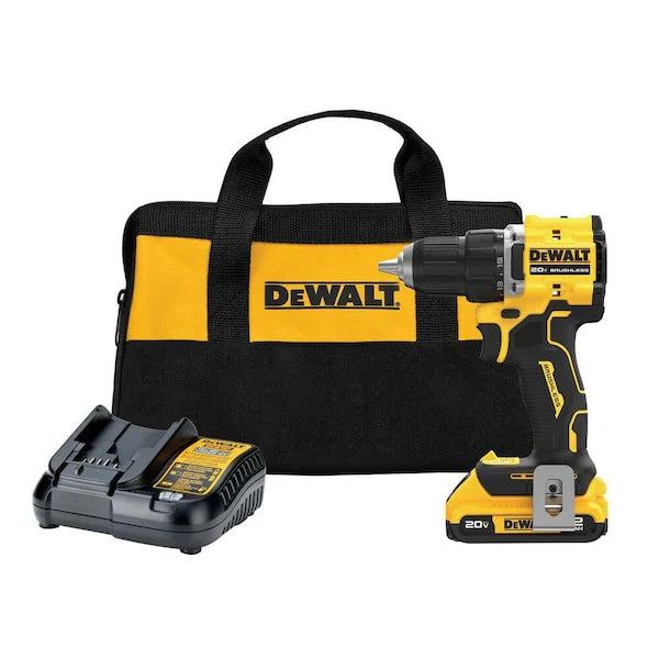 2026 New ATOMIC 20-Volt Lithium-Ion Cordless Compact 1/2 in. Drill/Driver Kit with 2.0Ah Battery, Charger and Bag