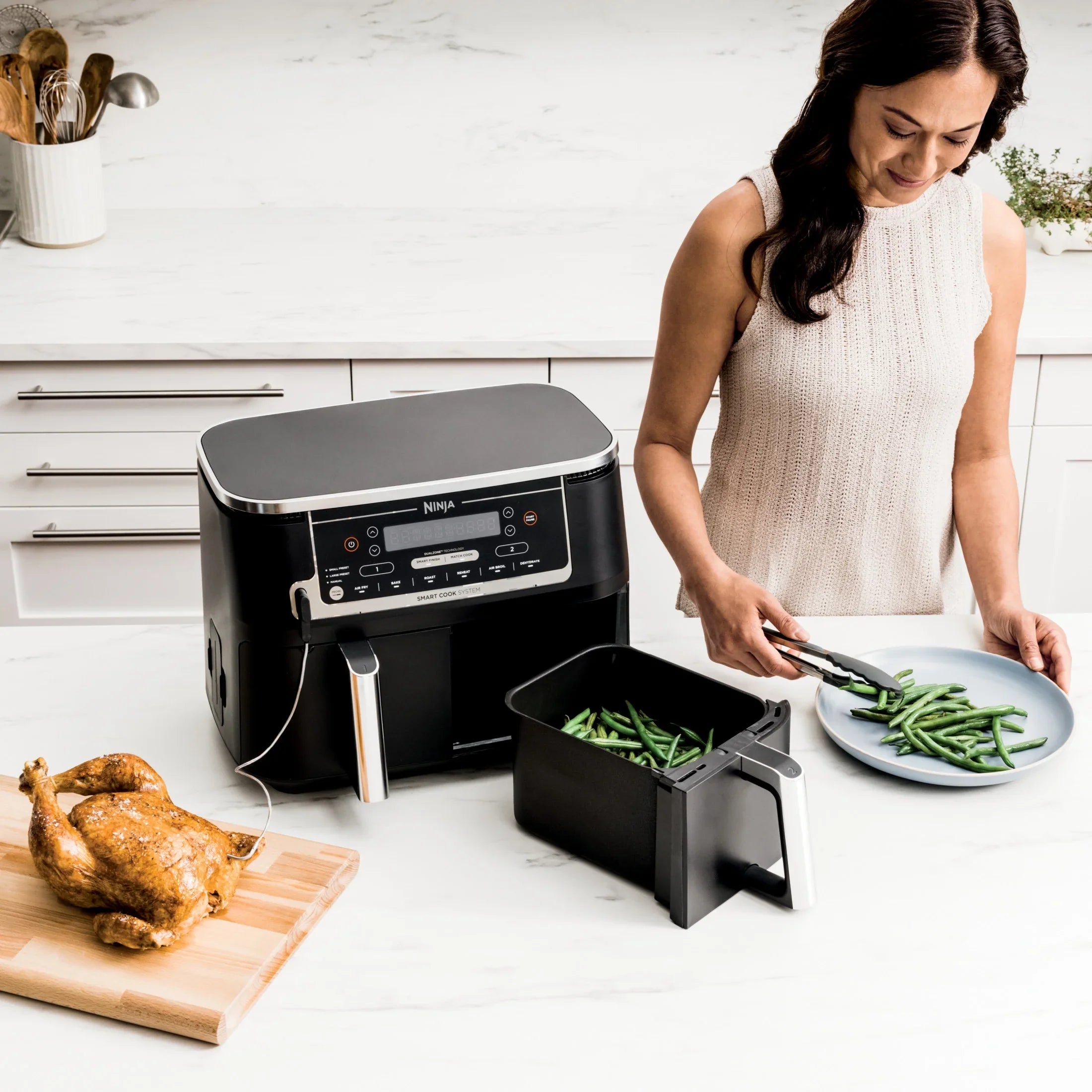 2026 New Ninja. Foodi. 6-in-1 Smart 10-qt. 2-Basket Air Fryer - Image 20