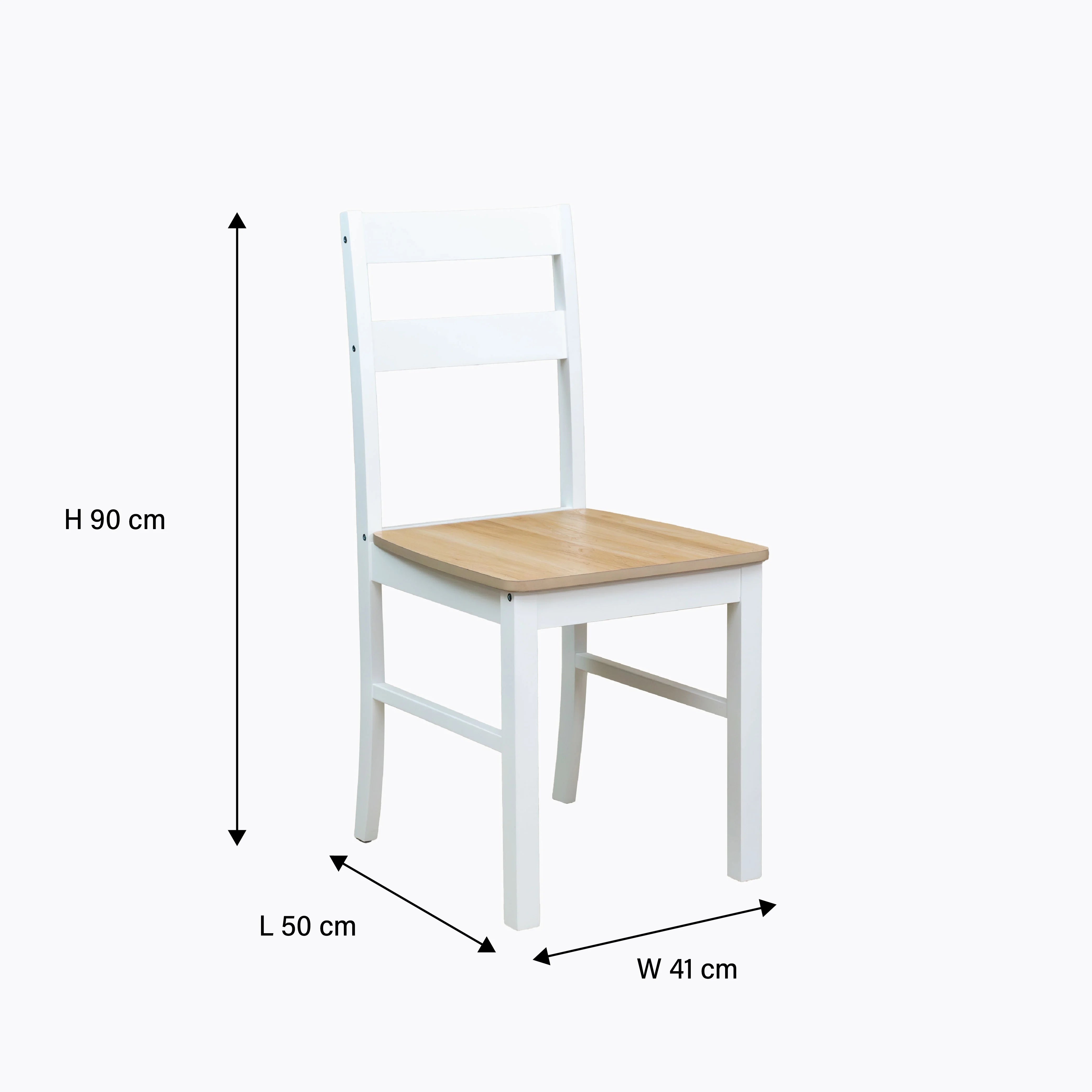 2026 New Mainstays 5-Piece Dining Set, 1 Table and 4 Chairs, White, MDF and Rubberwood, Indoor, 46" L x 29" W x 30" H Table - Image 11