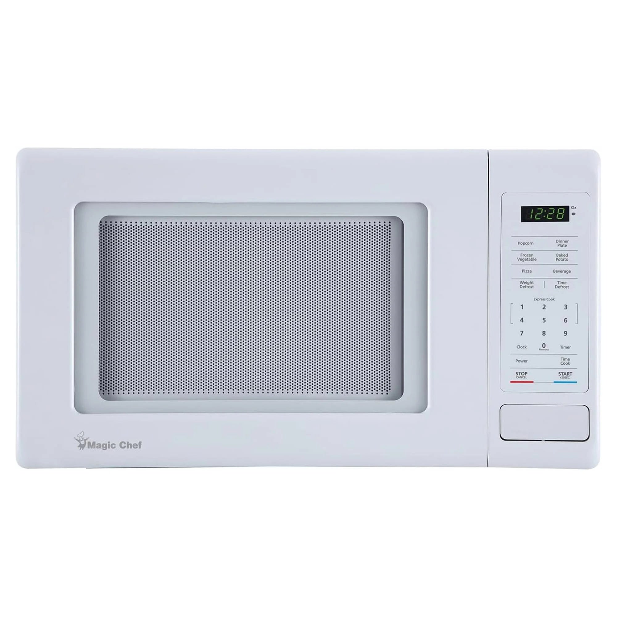 2026 New Open Box Magic Chef 0.9 Cubic Feet 900 Watt Stainless Microwave Oven, White