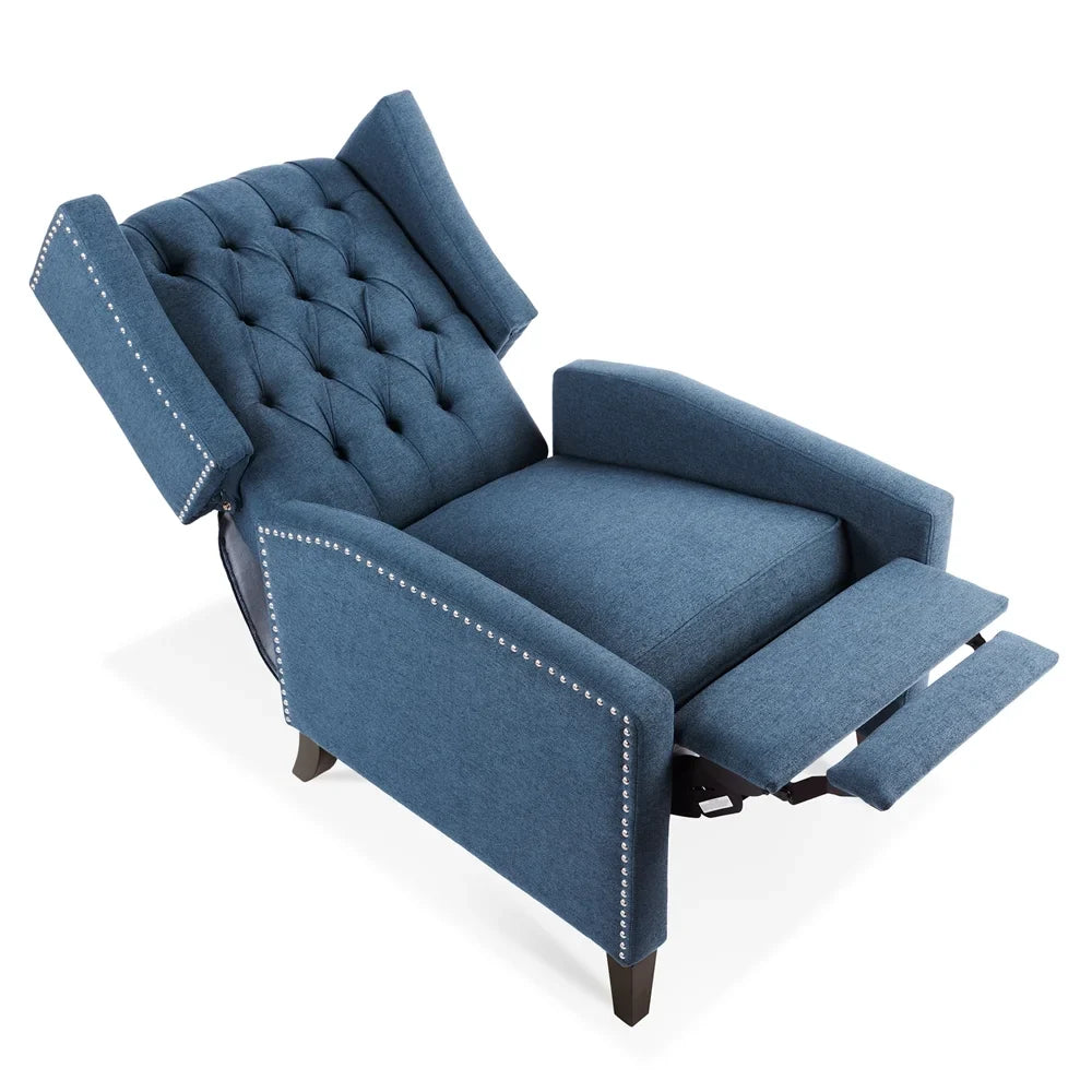 2026 New Triple Tree Modern Fabric Foam Wood Solid Print Nailhead Trim Accent Chair, Beige - Image 25